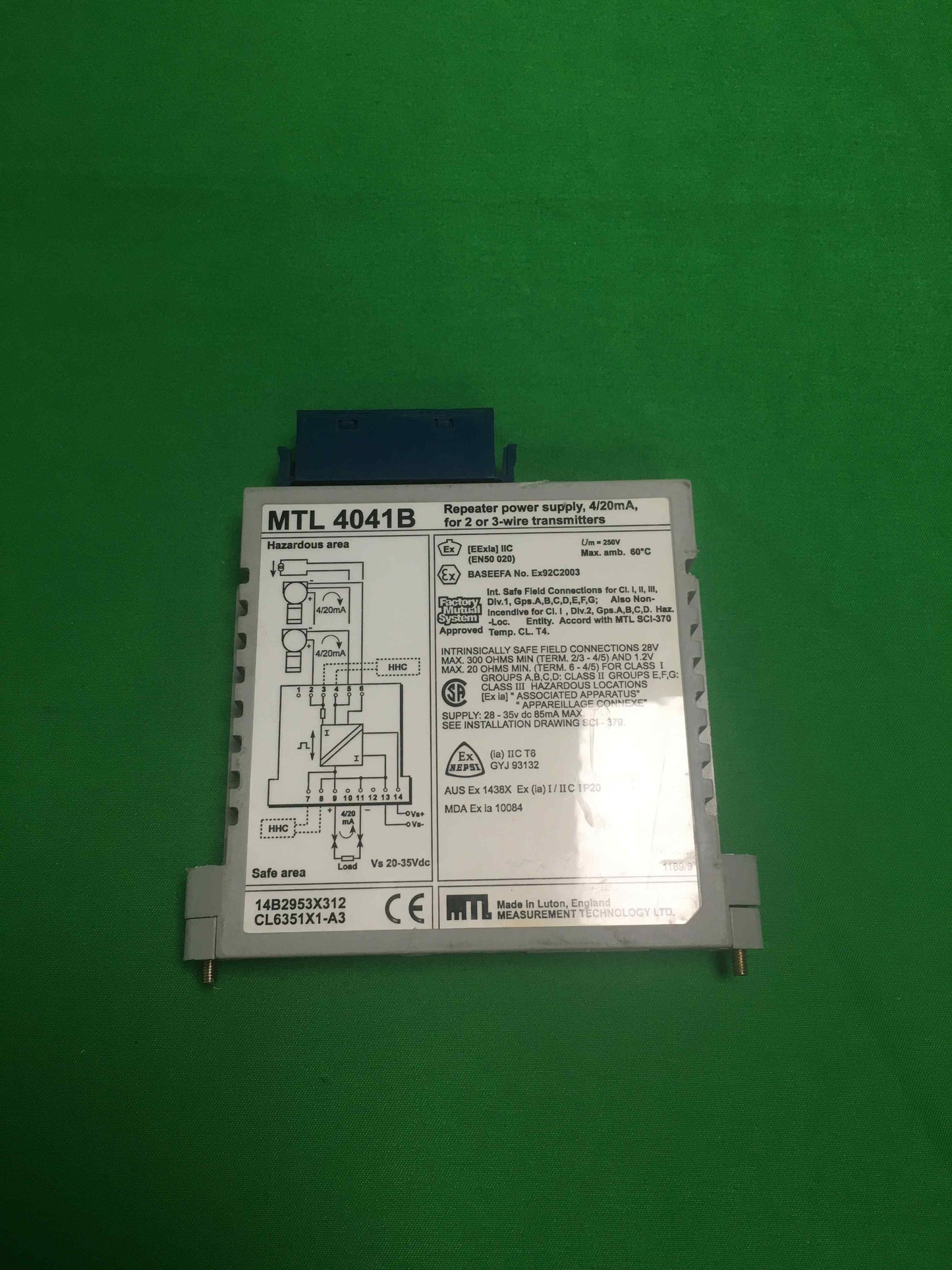 MEASUREMENT TECHNOLOGY LTD-MTL 4041B/MTL4041B