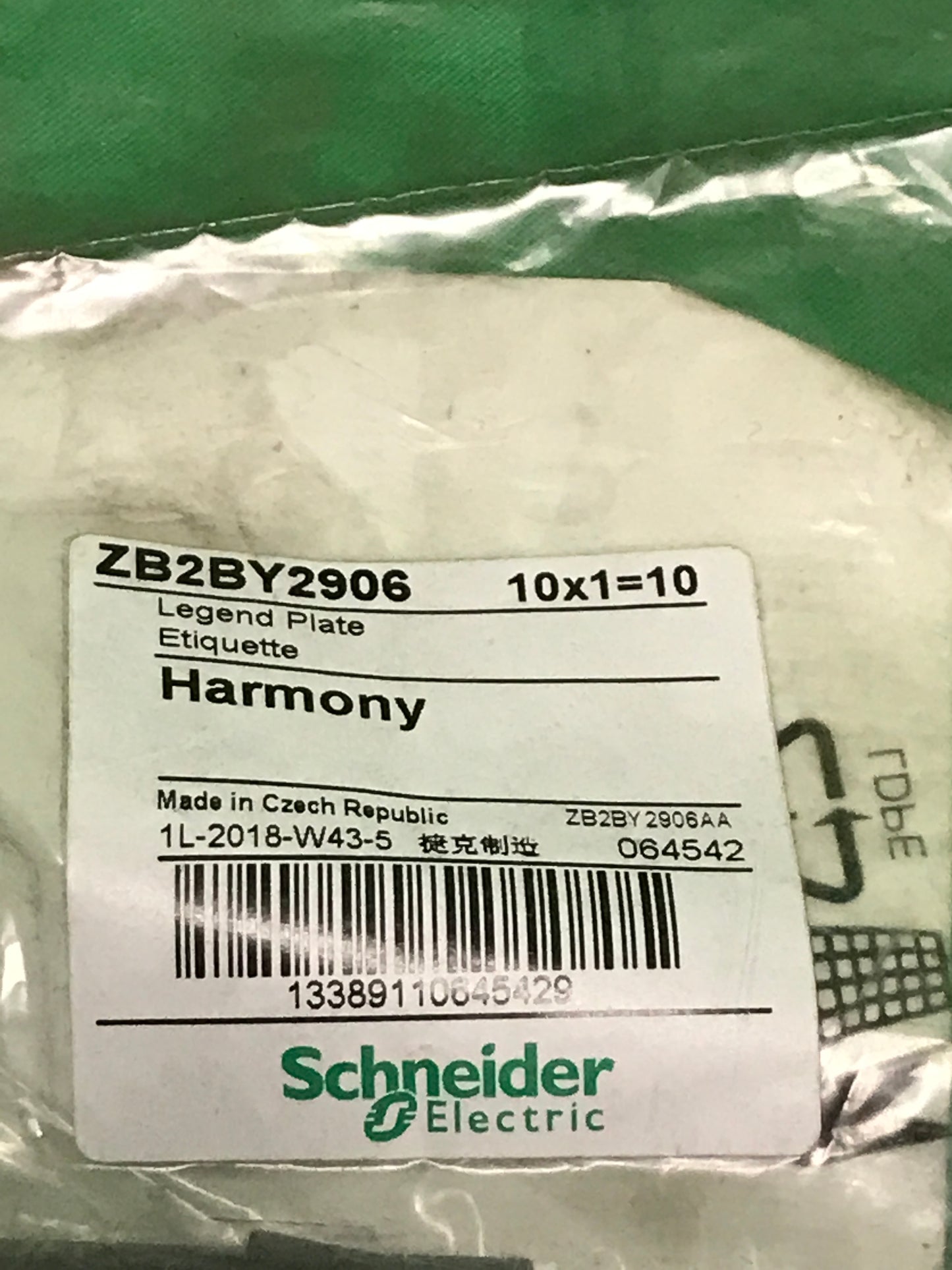 Schneider-Electric ZB2BY2906 ZB2BY2906 BOX OF 10 UNITS