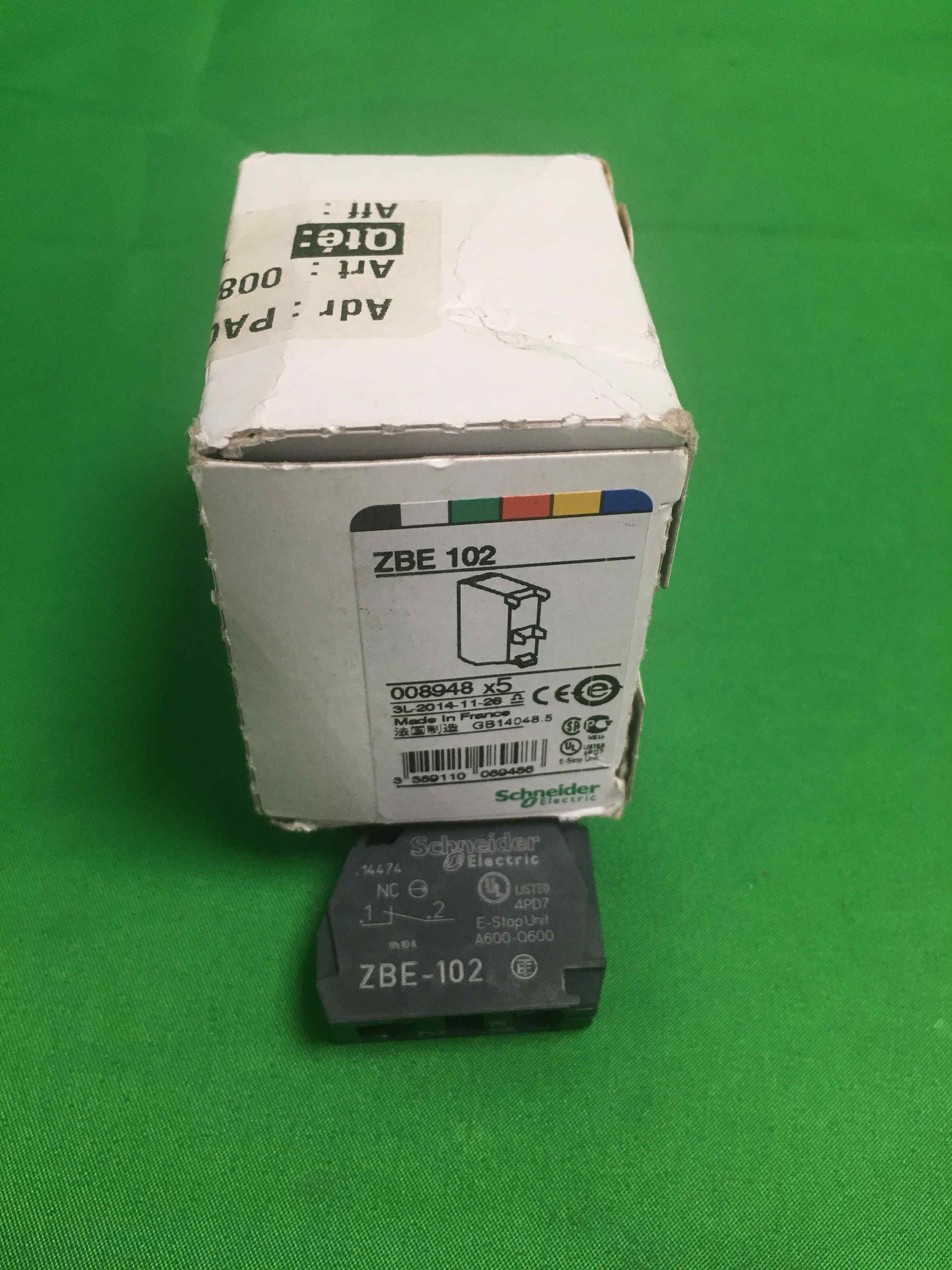 Schneider-Electric ZBE 102 ZBE102 5 UNITS