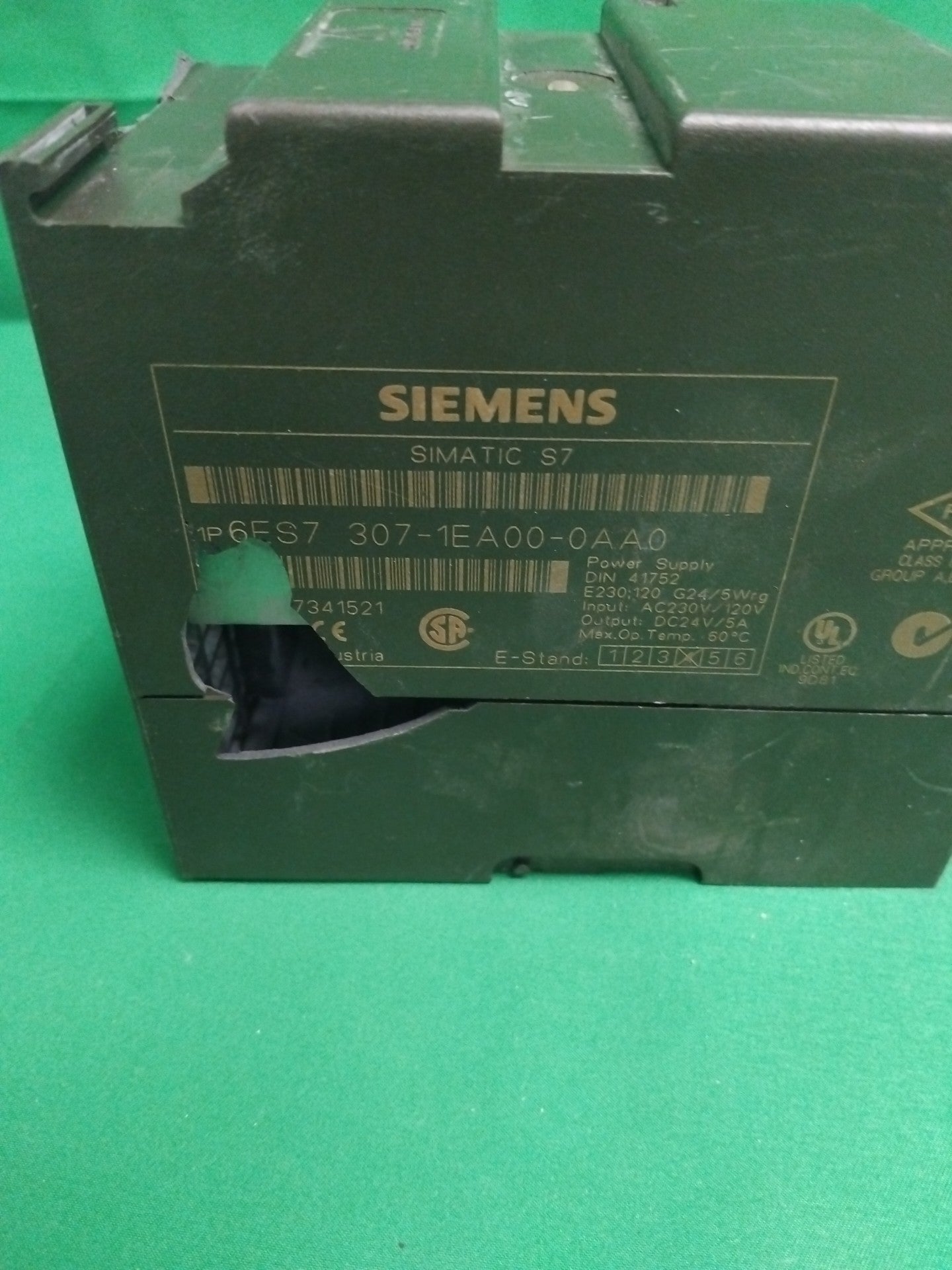 SIEMENS 6ES7 307-1EA00-0AA0 6ES73071EA000AA0 Defective