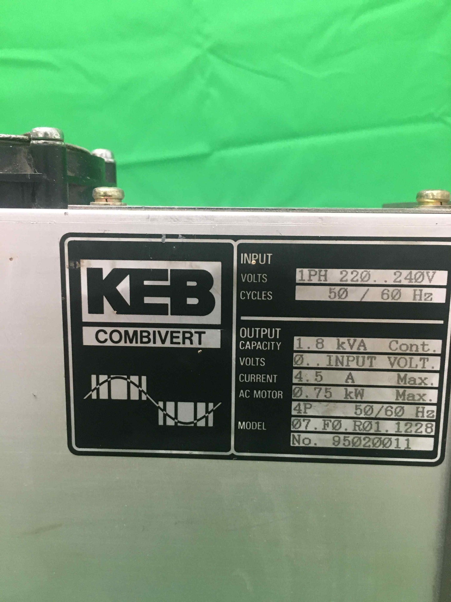 KEB COMBIVERT 07.F0.R01.1228 07F0R011228