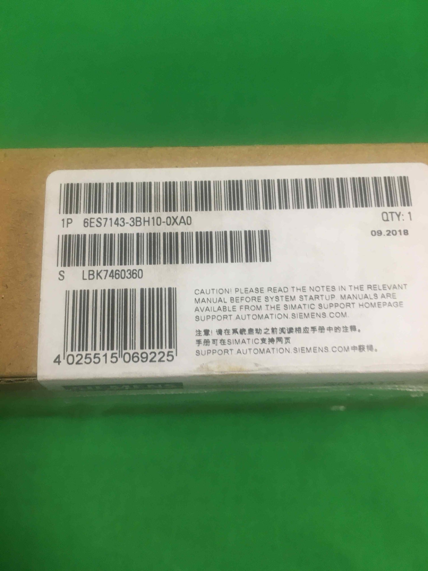 Siemens 6ES7143-3BH10-0XA0 6ES71433BH100XA0 SEALED