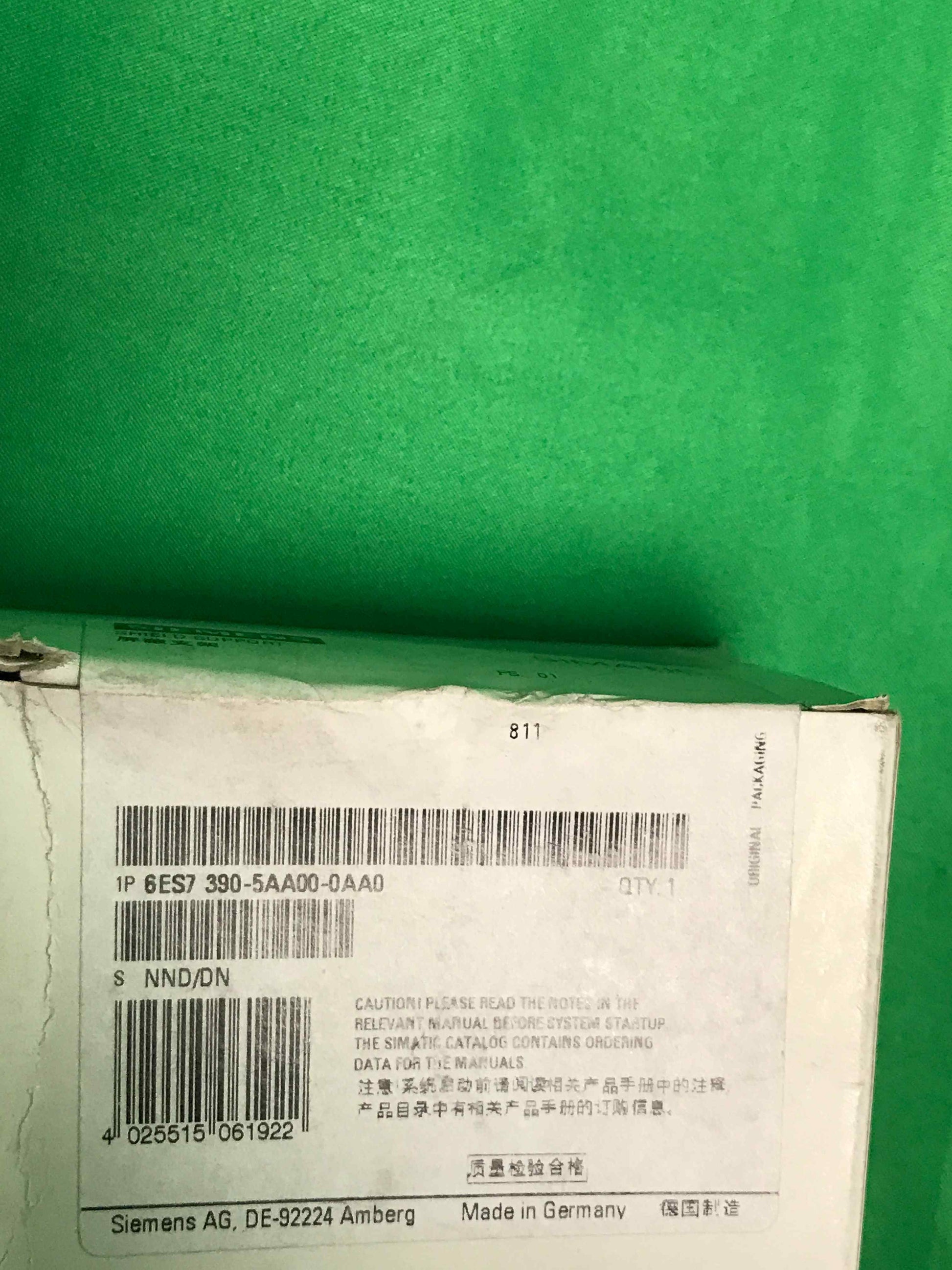 Siemens 6ES7 390-5AA00-0AA0 6ES73905AA000AA0 SEALED