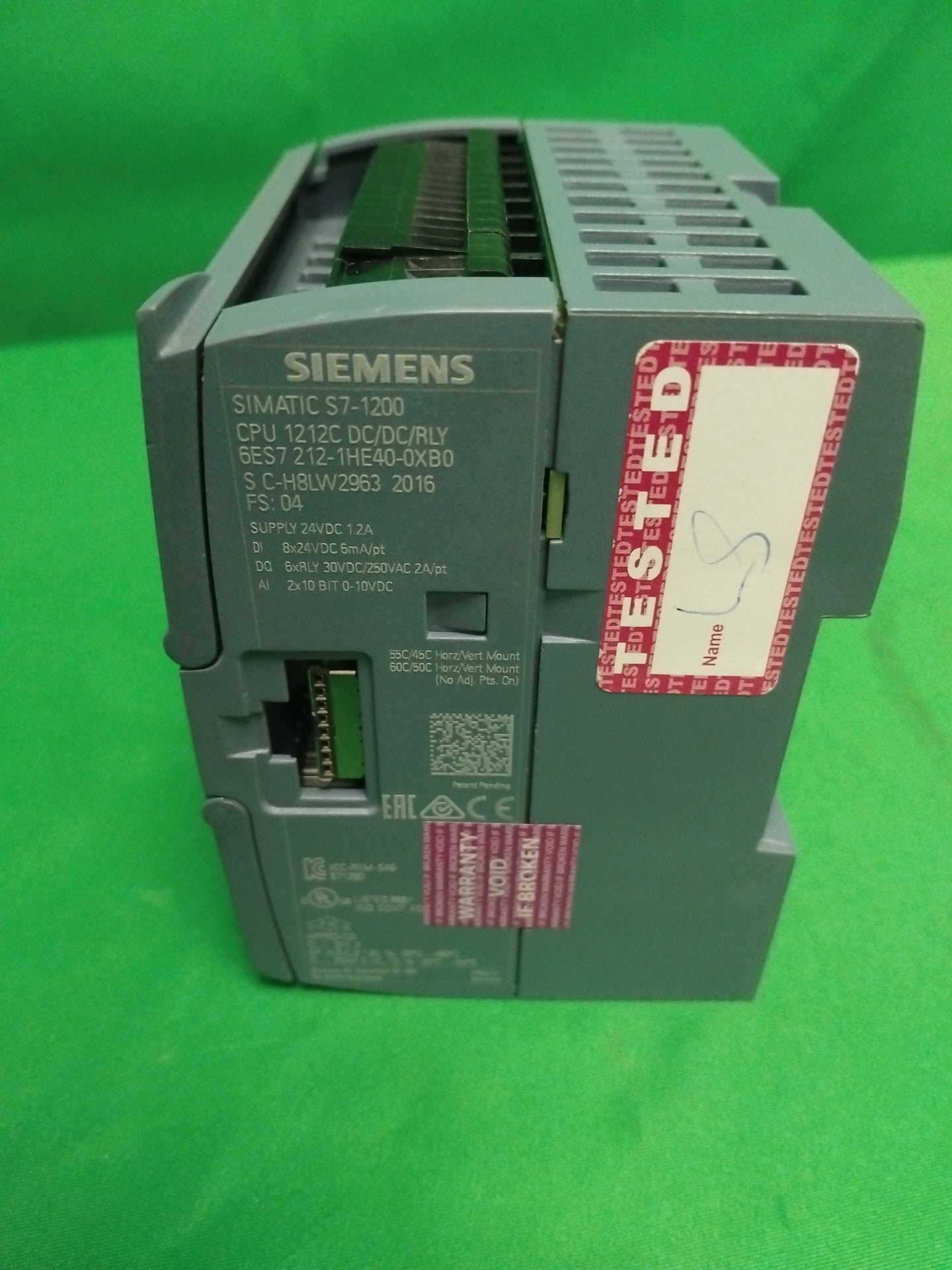 SIEMENS 6ES7 212-1HE40-0XB0 6ES72121HE400XB0 SIMATIC S7-1200