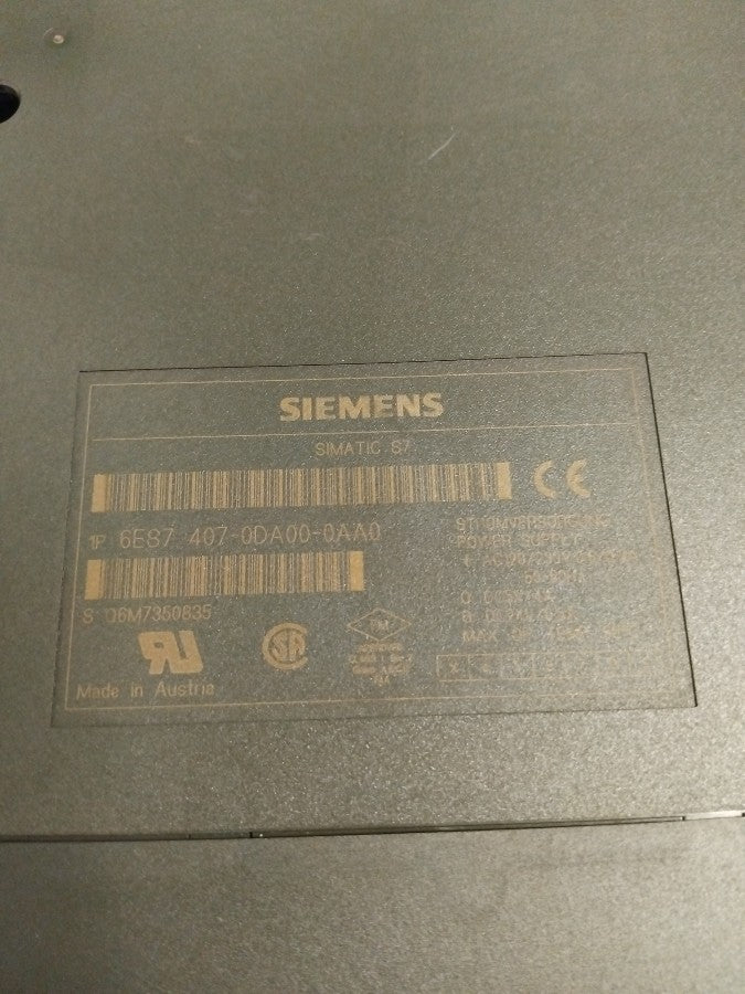 Siemens 6ES7 407-0DA00-0AA0 6ES74070DA000AA0