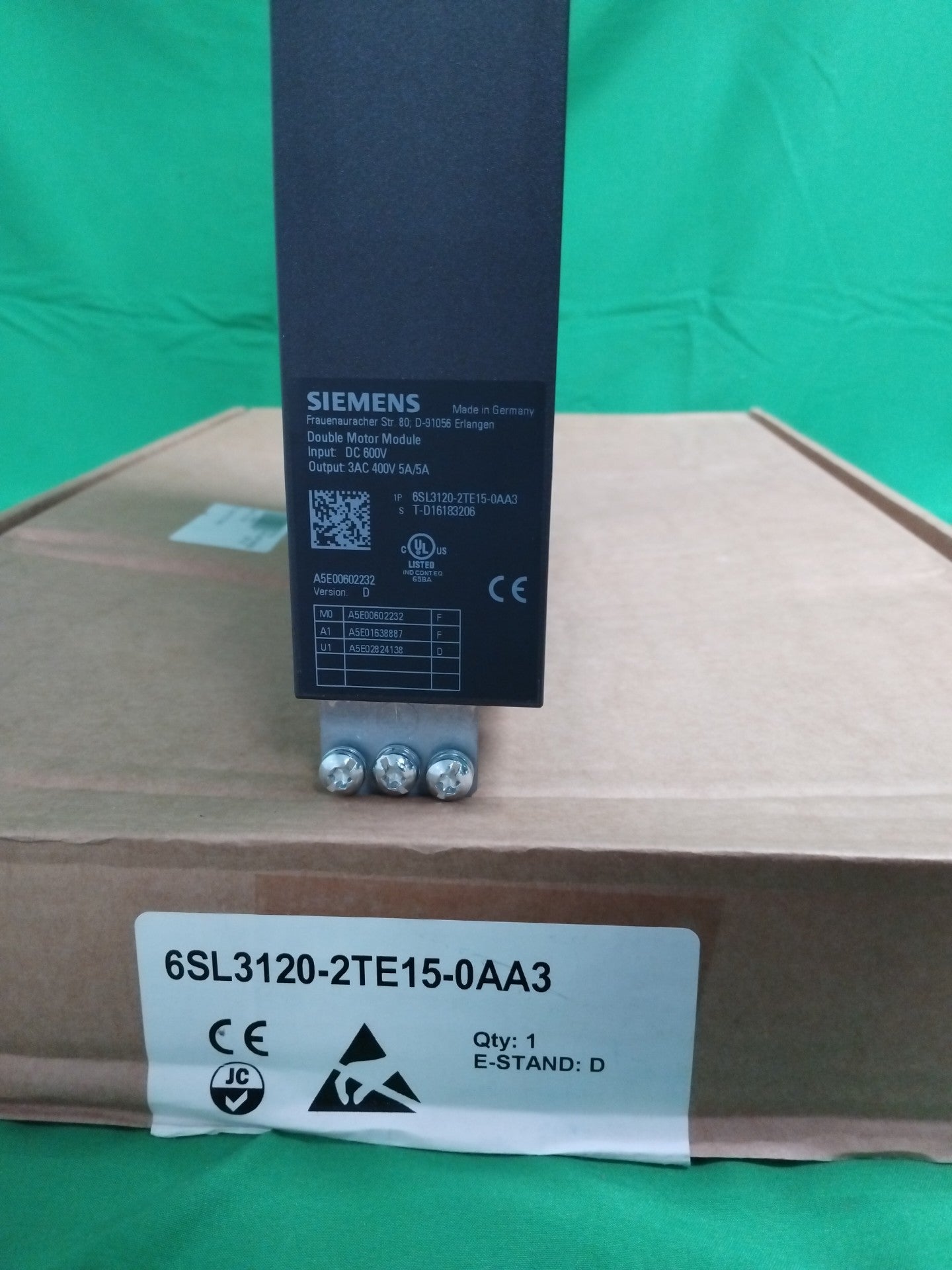 Siemens 6SL3120-2TE15-0AA3 6SL31202TE150AA3 Open Box