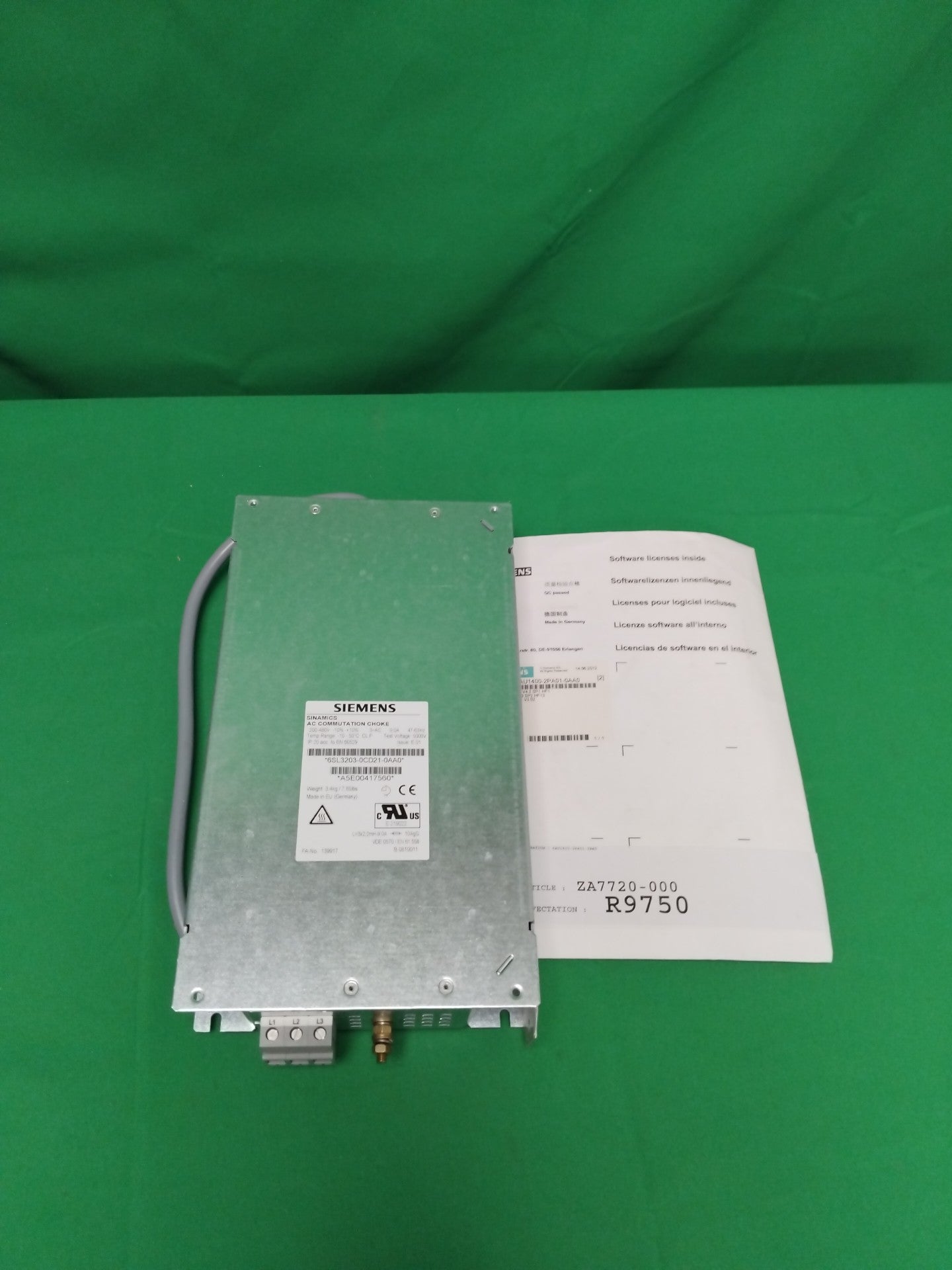 Siemens 6SL3203-0CD21-0AA0 6SL32030CD210AA0
