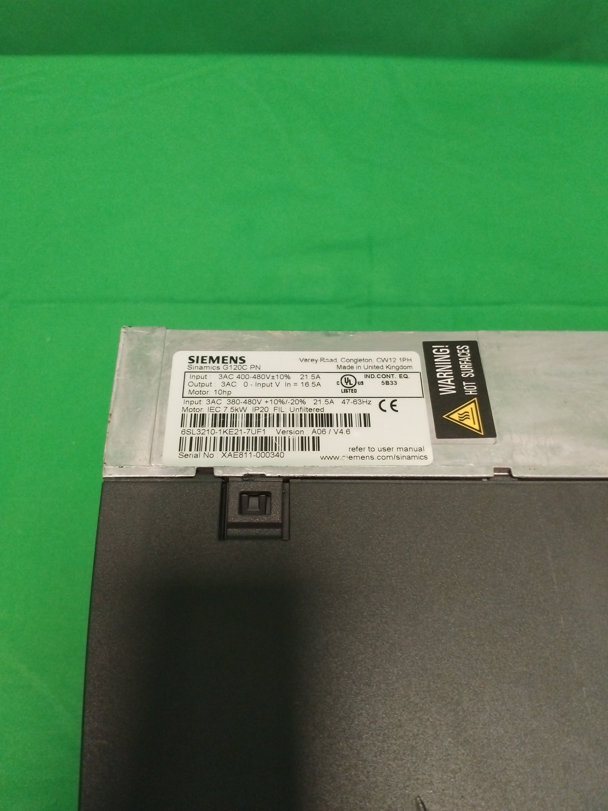 Siemens 6SL3210-1KE21-7UF1 6SL32101KE217UF1