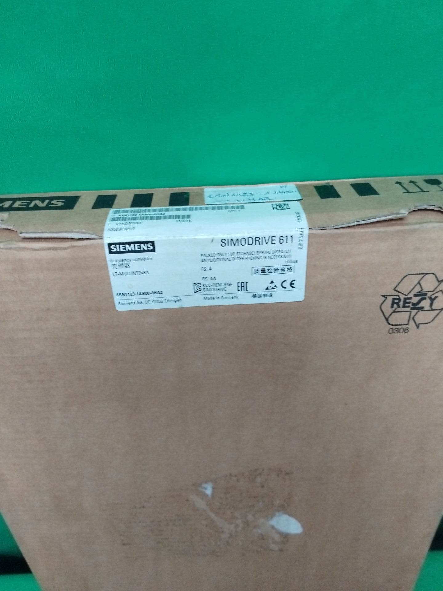 Siemens 6SN1123-1AB00-0HA2 6SN11231AB000HA2 SEALED