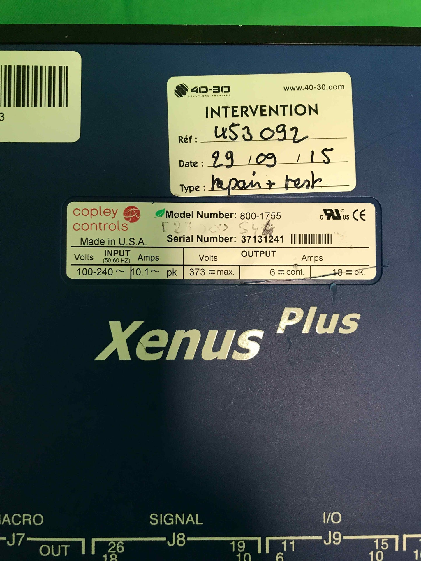 XENUS PLUS 800-1755 8001755 COPLEY CONTROLS