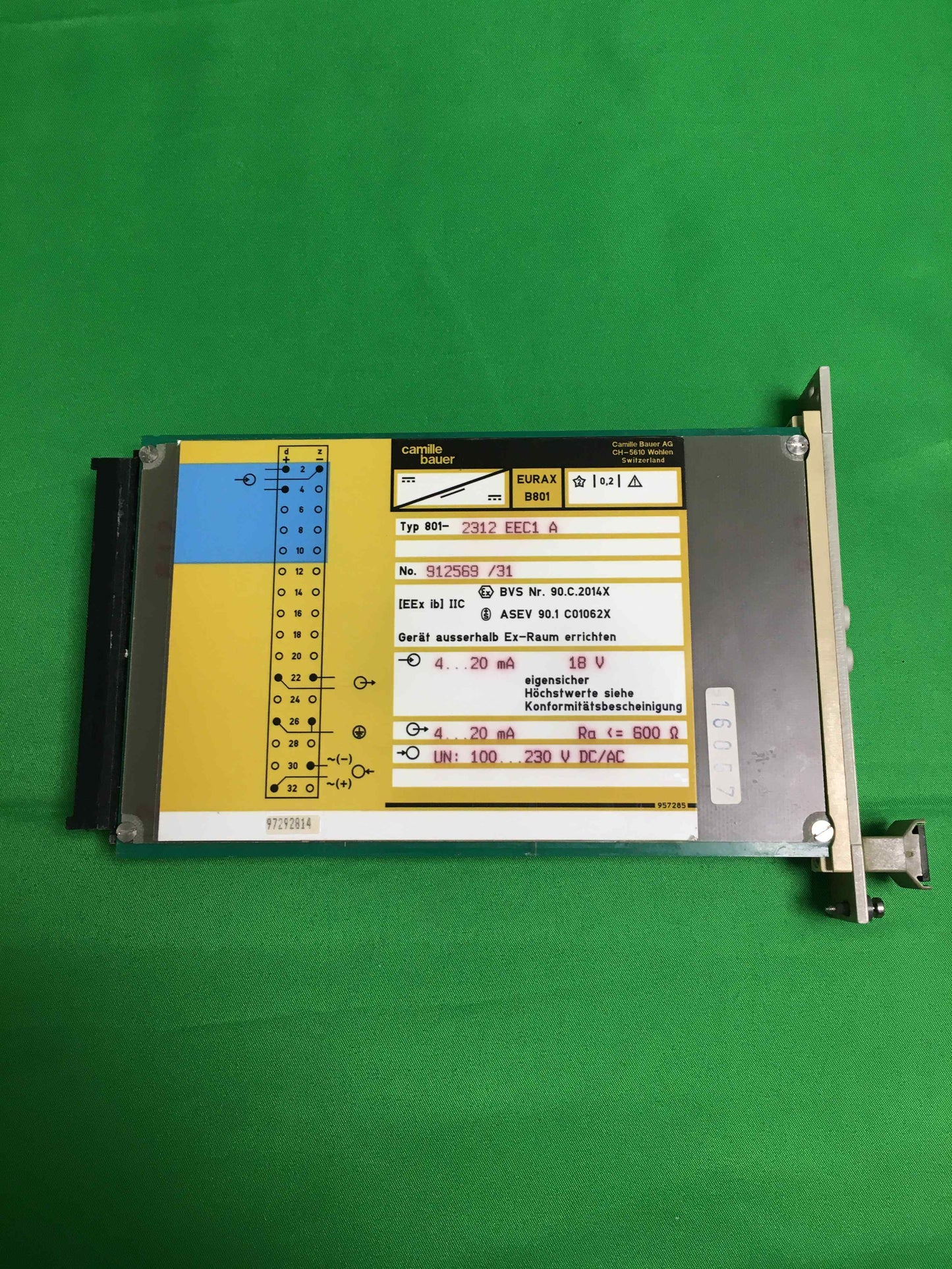 EURAX 801-2312 EEC1 A 8012312EEC1A B 801 No: 912569/31