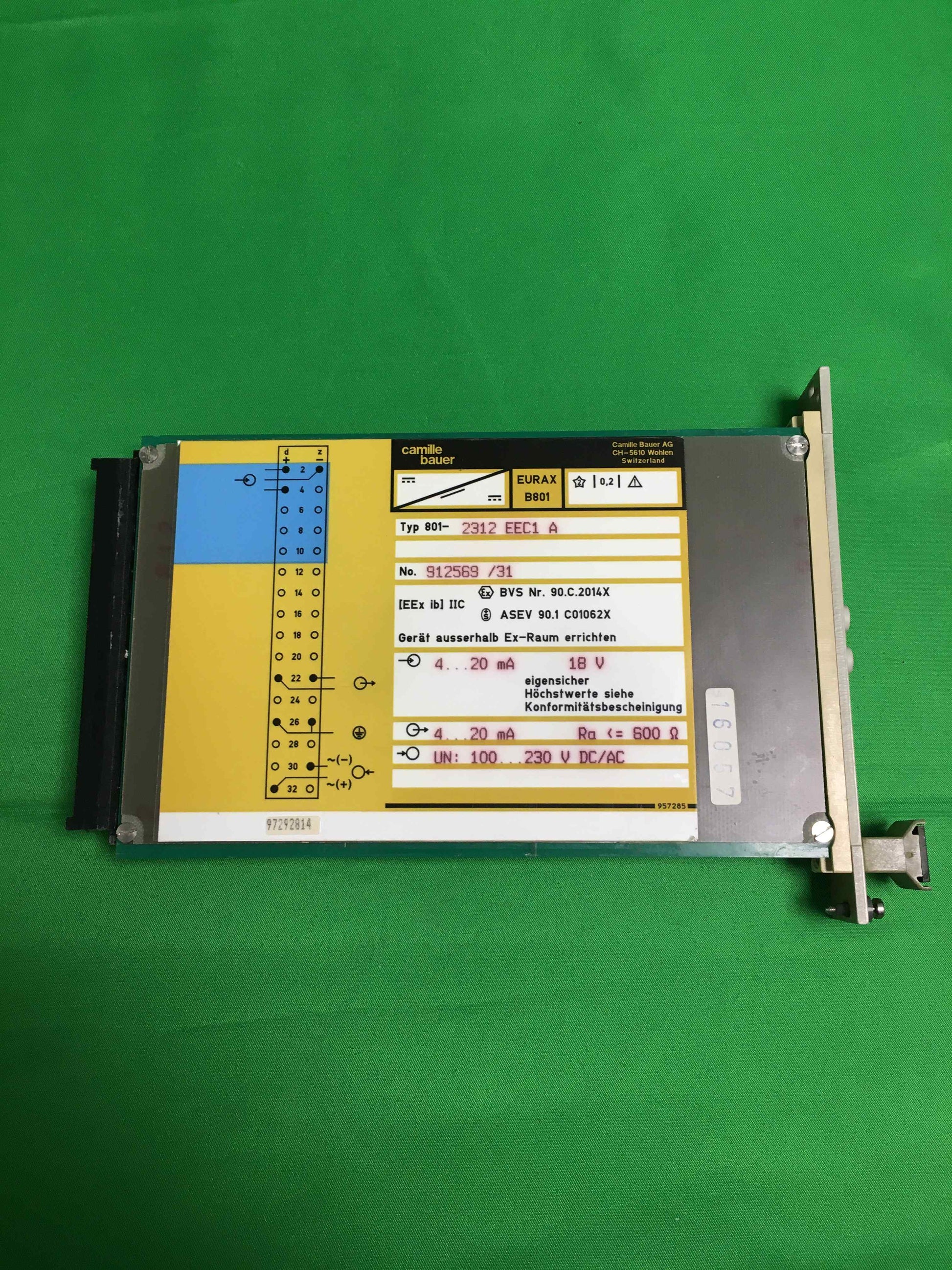 EURAX 801-2312 EEC1 A 8012312EEC1A B 801 No: 912569/31