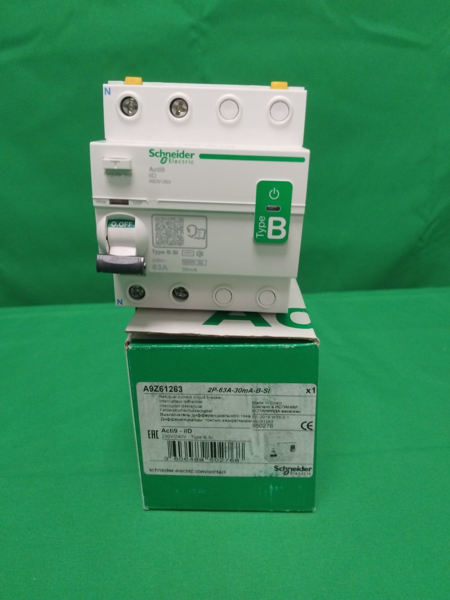 Schneider-Electric A9Z61263 A9Z61263 2P - 63A - 30mA - type B - SI - 230V