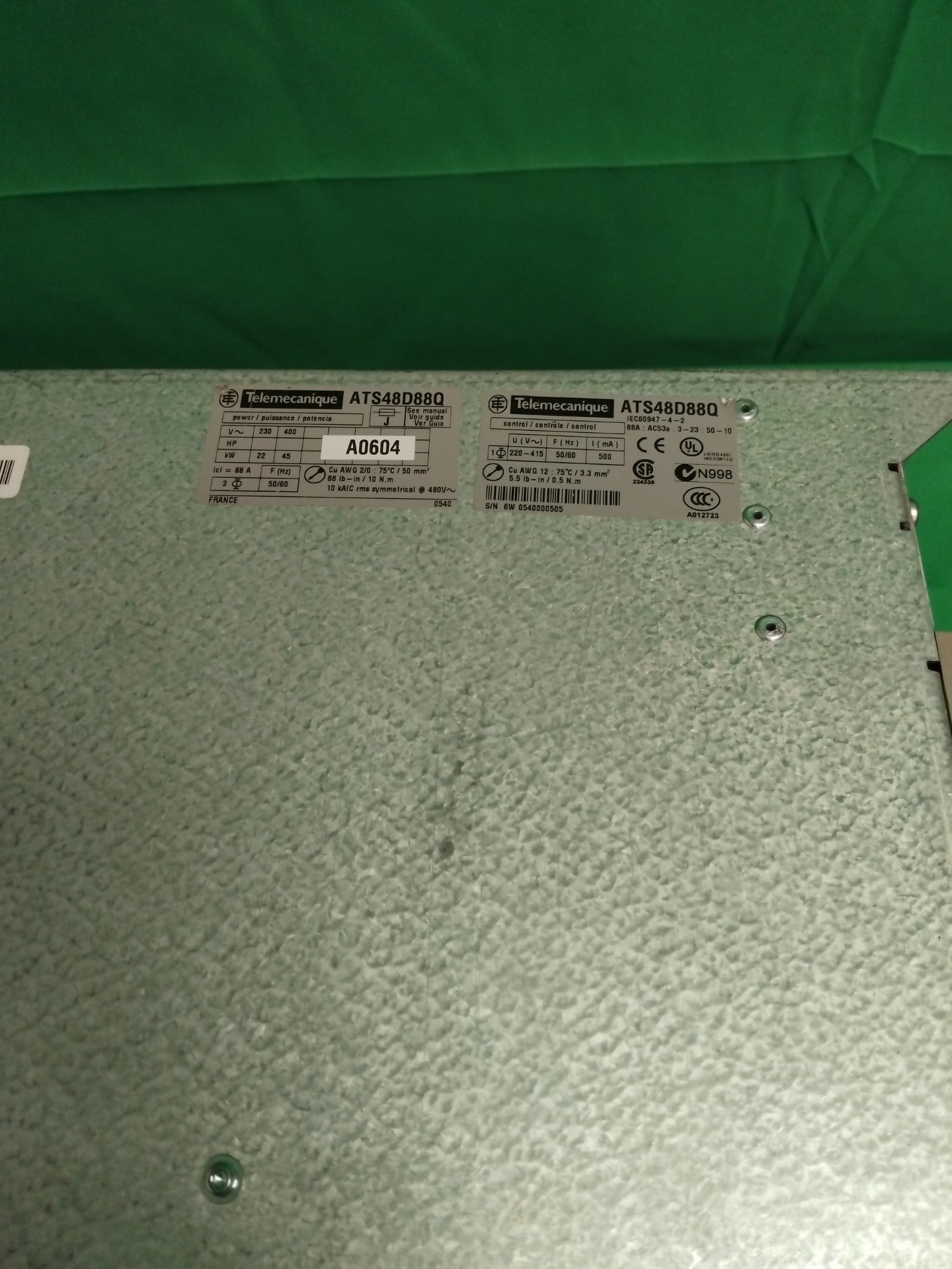 Schneider-Electric ATS48D88Q ATS48D88Q Defective