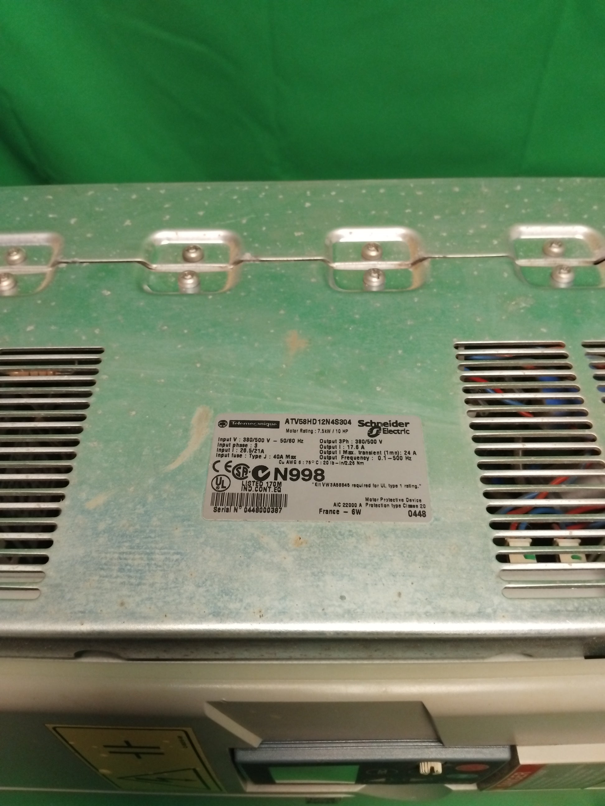 Telemecanique ATV58HD12N4S304 ATV58HD12N4S304