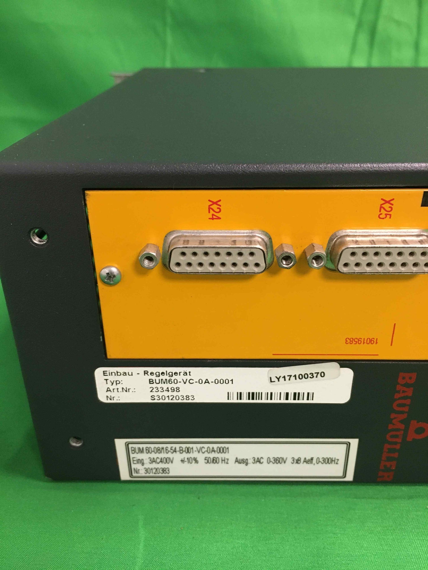 BAUMULLER BUM60-VC-0A-0001 BUM60VC0A0001 233498