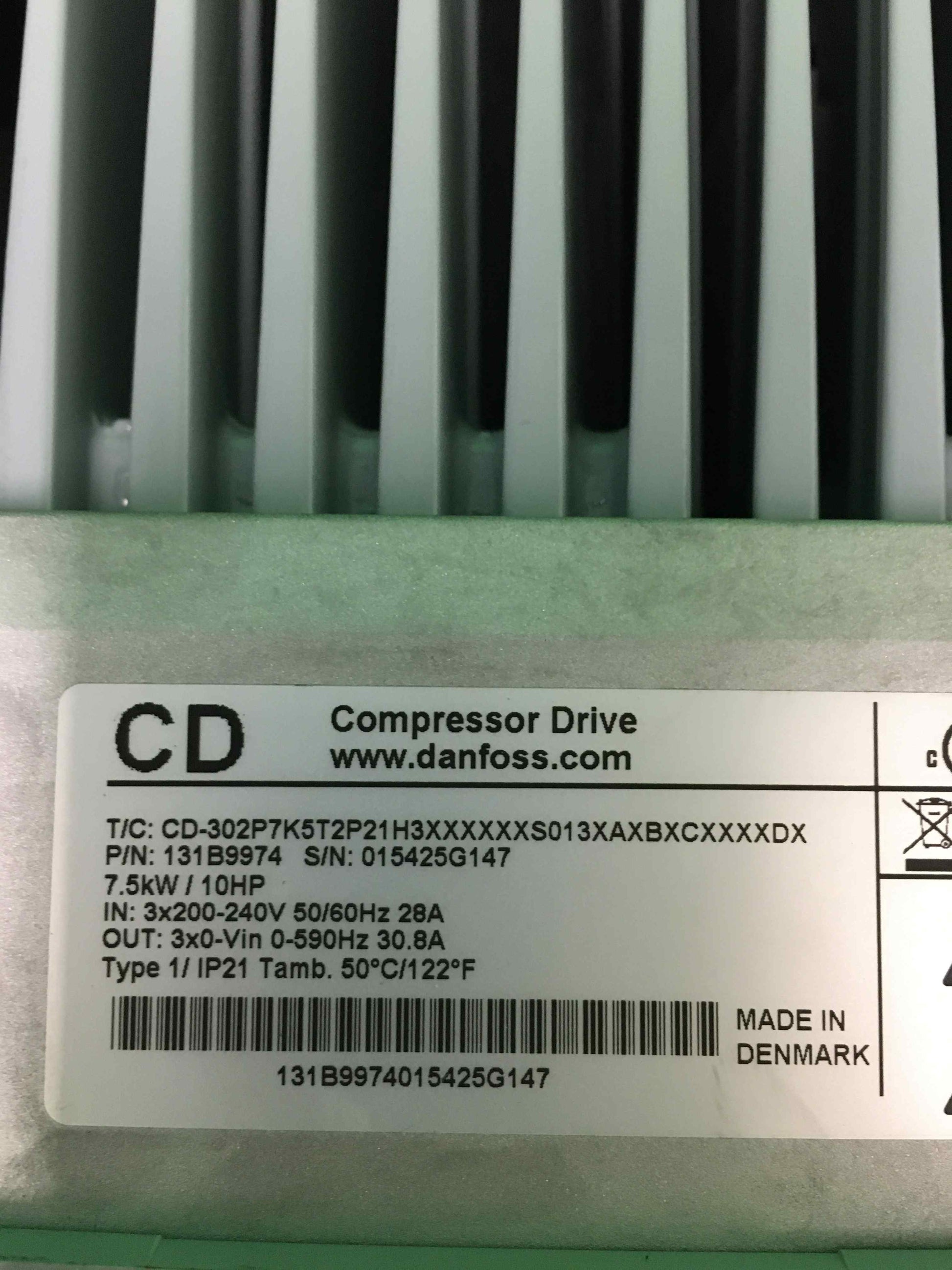 DANFOSS 131B9974 CD-302P7K5T2P21H3XXXXXXS0113XAXBXCXXXXDX