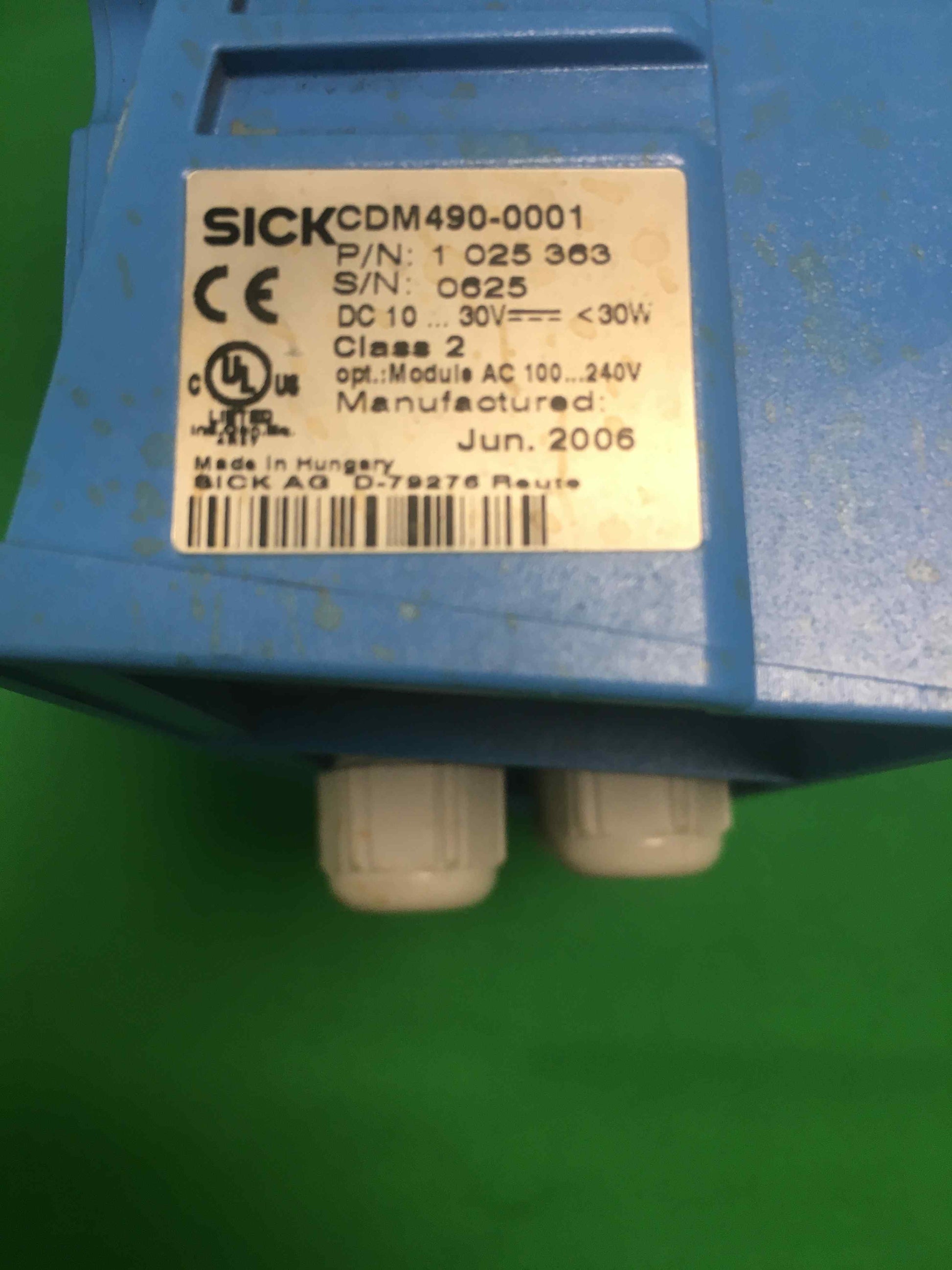 SICK CDM490-0001 USED CDM4900001USED MISSING COVER