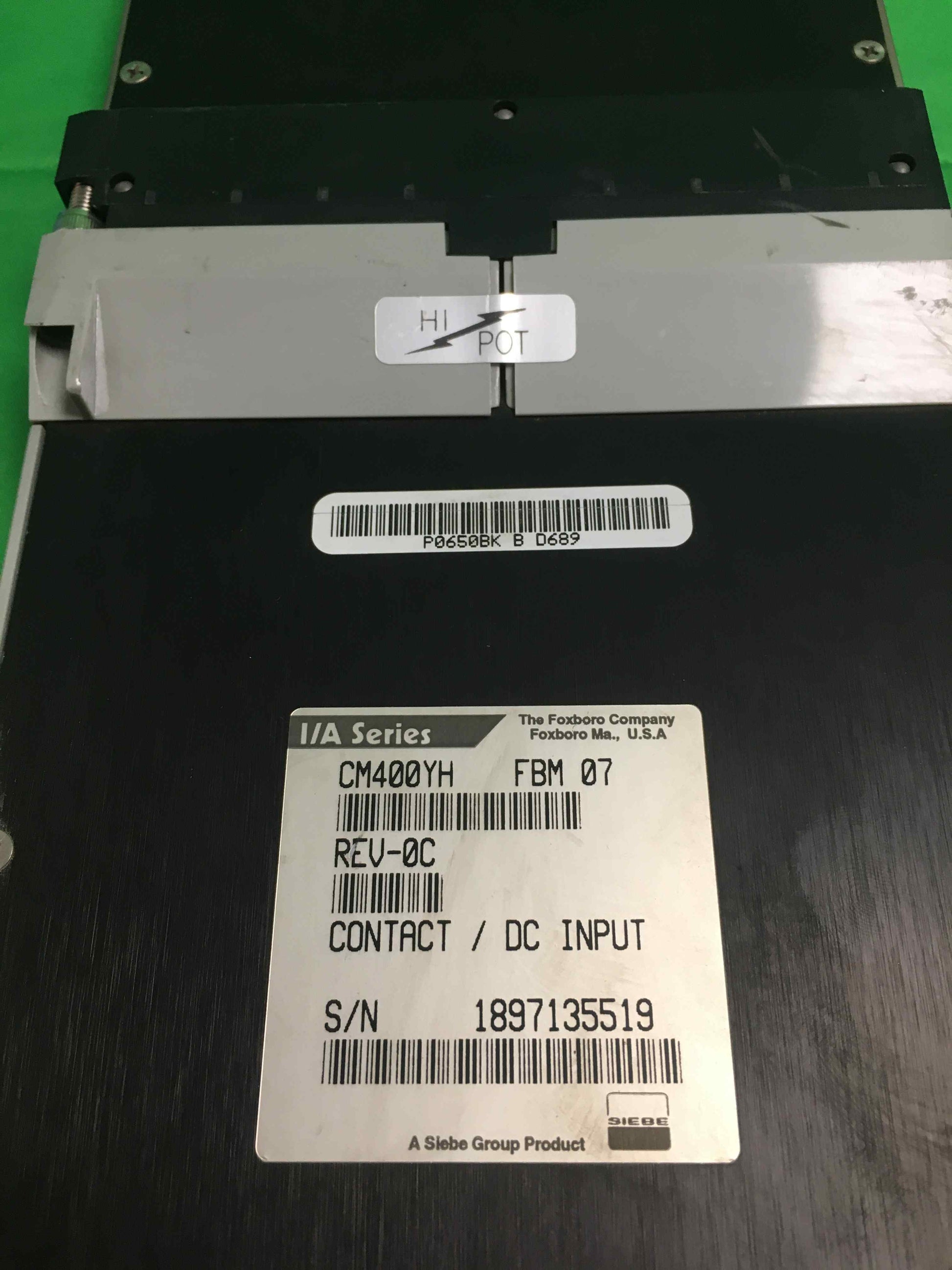 FOXBORO COMPANY CM400YH CM400YH FMB 07 CONTACT / DC INPUT
