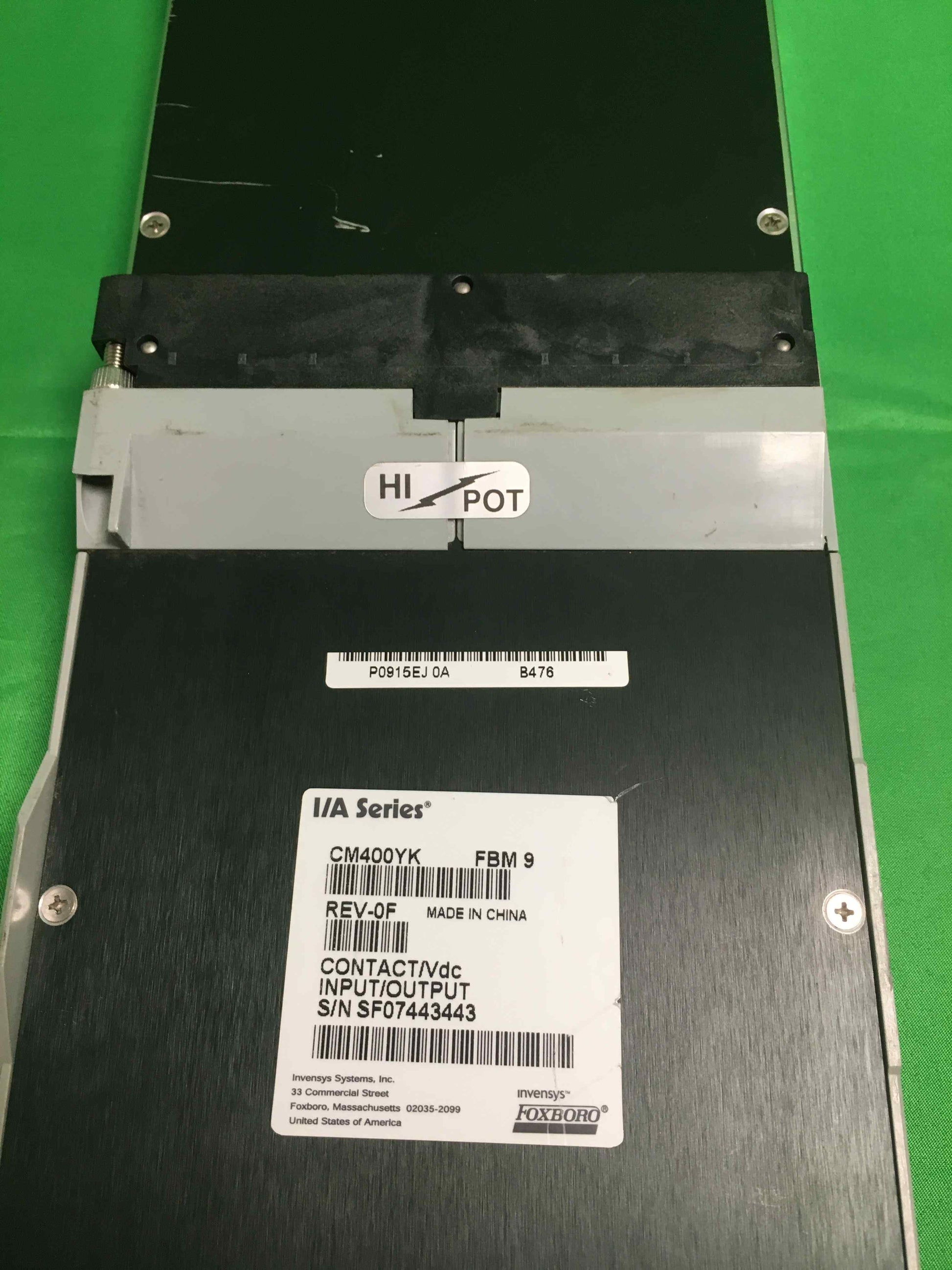 FOXBORO COMPANY CM400YK CM400YK FBM 9 CONTACT/Vdc INPUT/OUTPUT