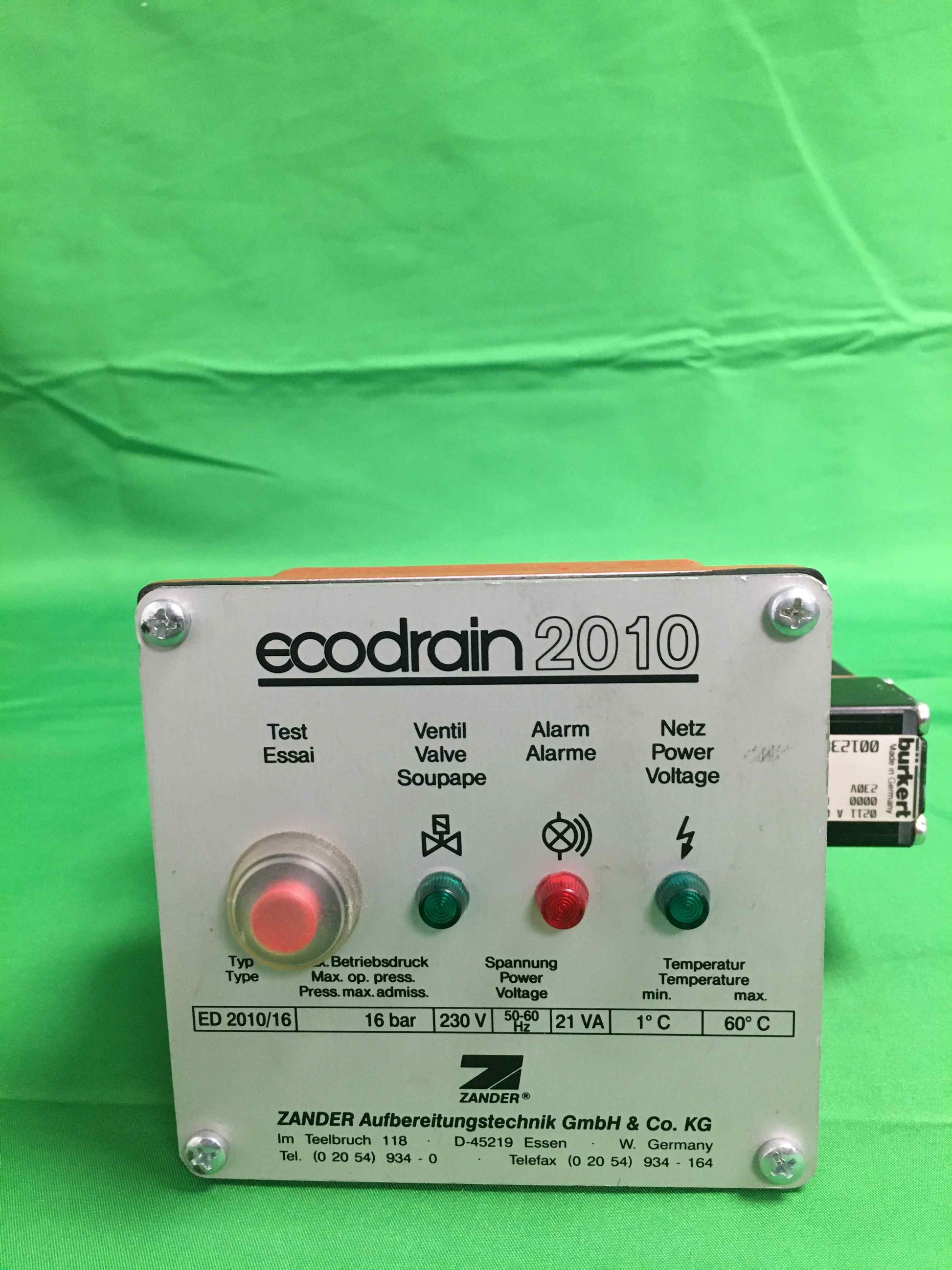 ZANDER ED 2010 16 ED201016 ED 210/16 ECODRAIN 2010