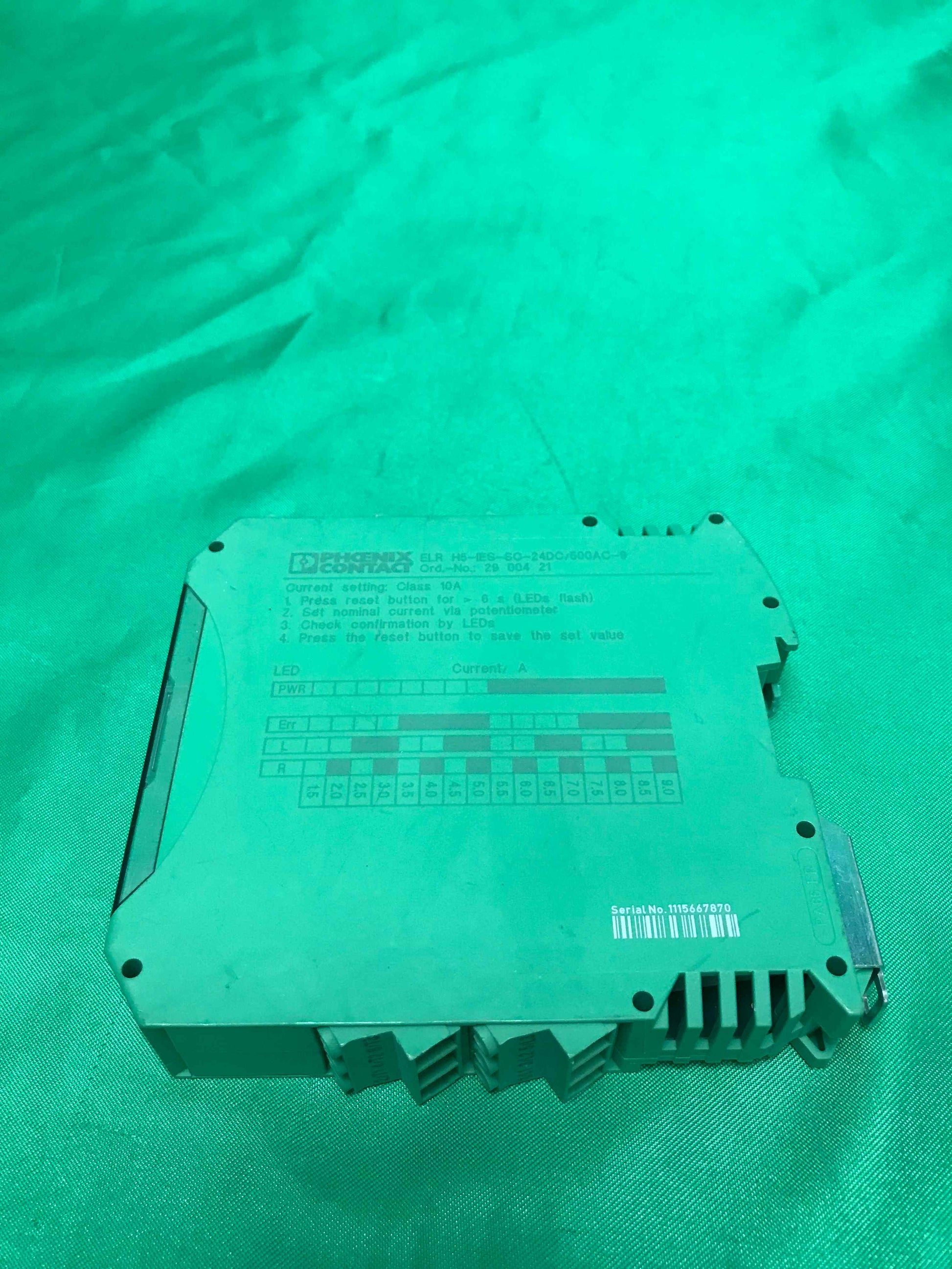 Pheonix Contact-ELR H5-IES-SC-24DC USED/ELRH5IESSC24DC