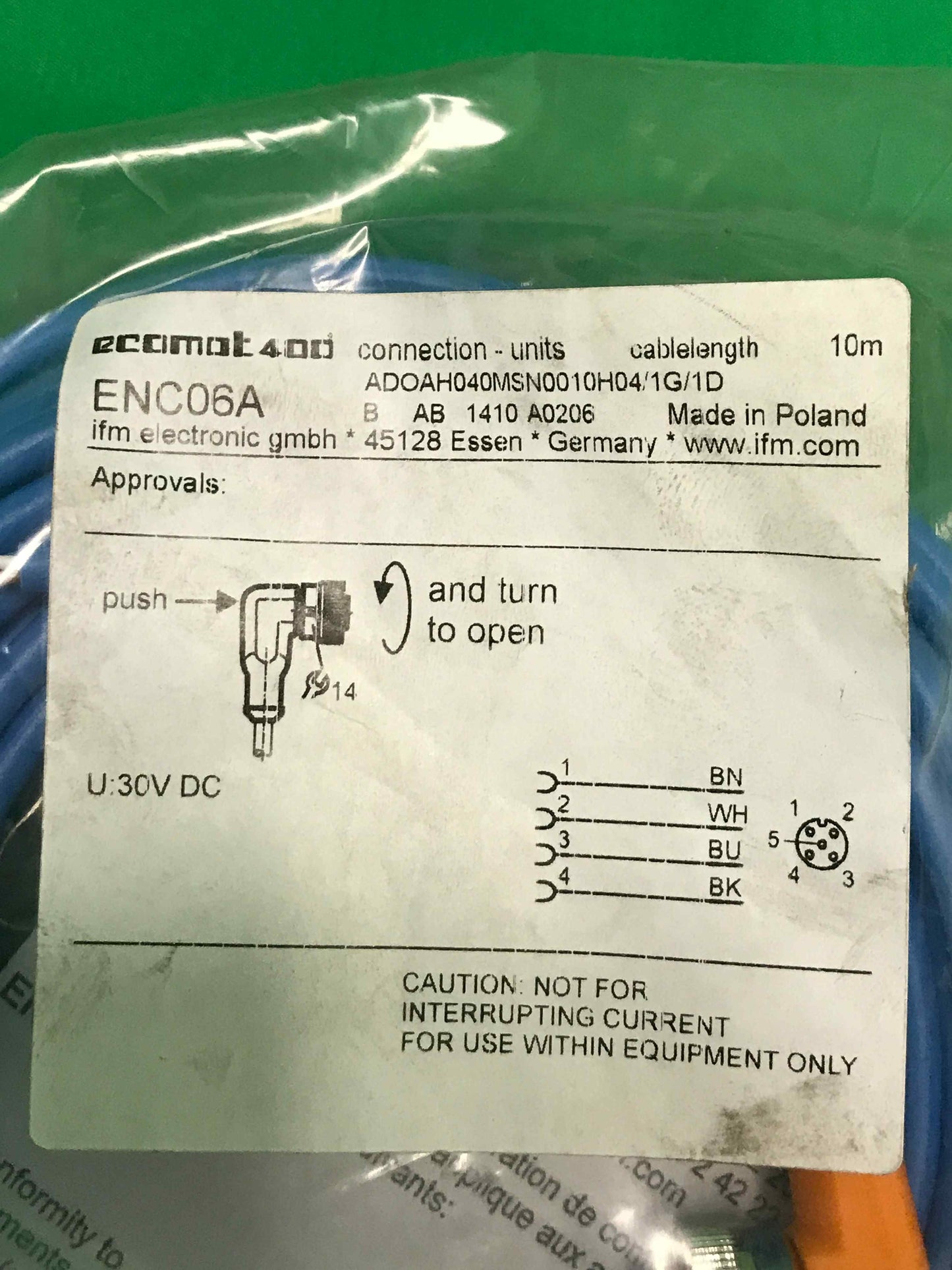 IFM ELECTRONIC ENC06A ENC06A ADOAH040MSN0010HD040