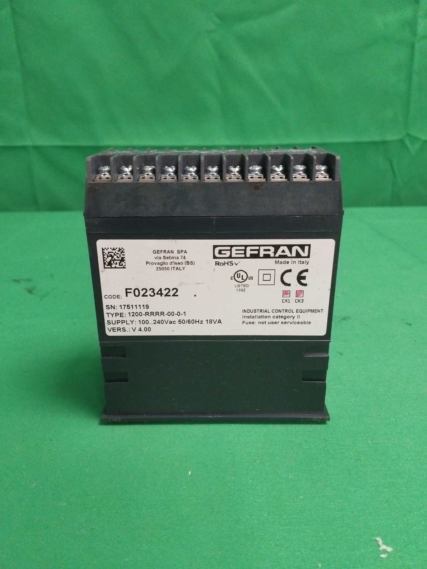 GEFRAN F023422 F023422 Defective