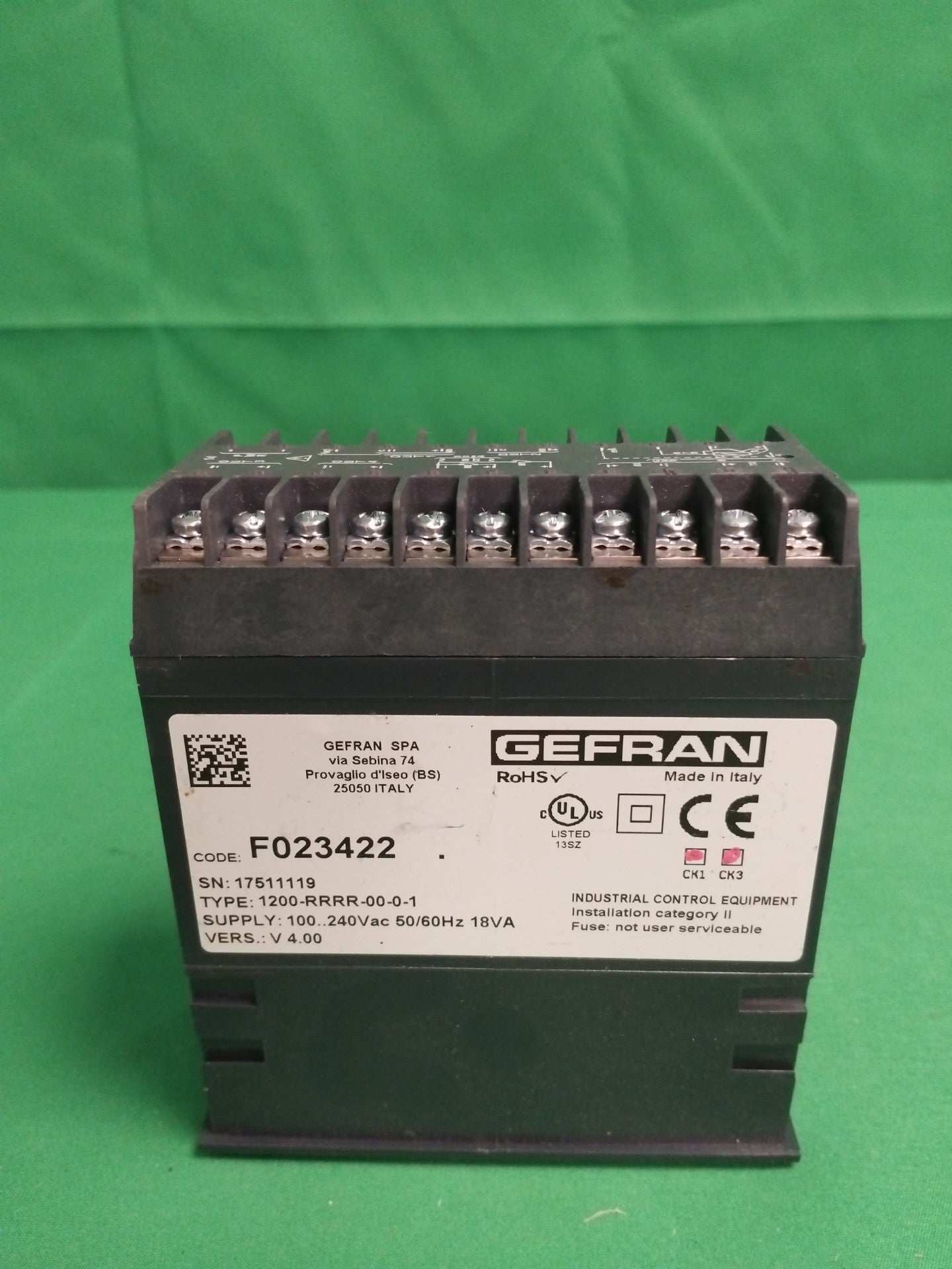GEFRAN F023422 F023422 Defective