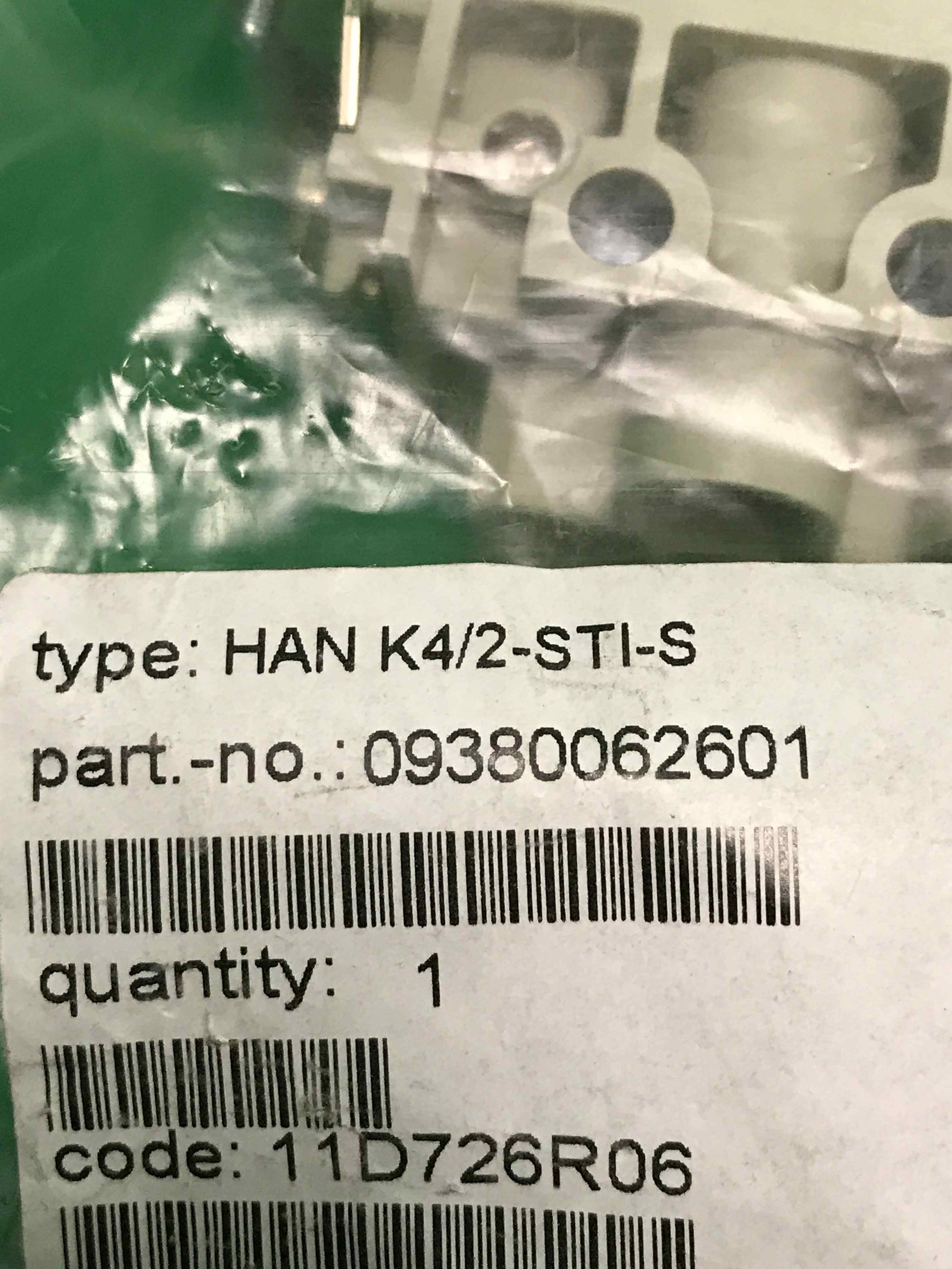HARTING HAN K4 2-STI-S HANK42STIS HAN K4/2-STI-S