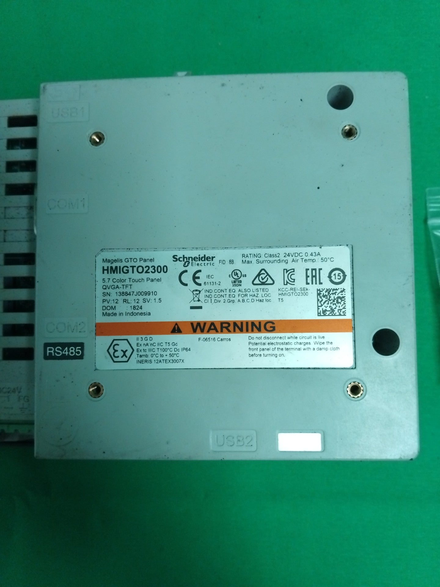 Schneider-Electric HMIGTO2300 HMIGTO2300 Defective