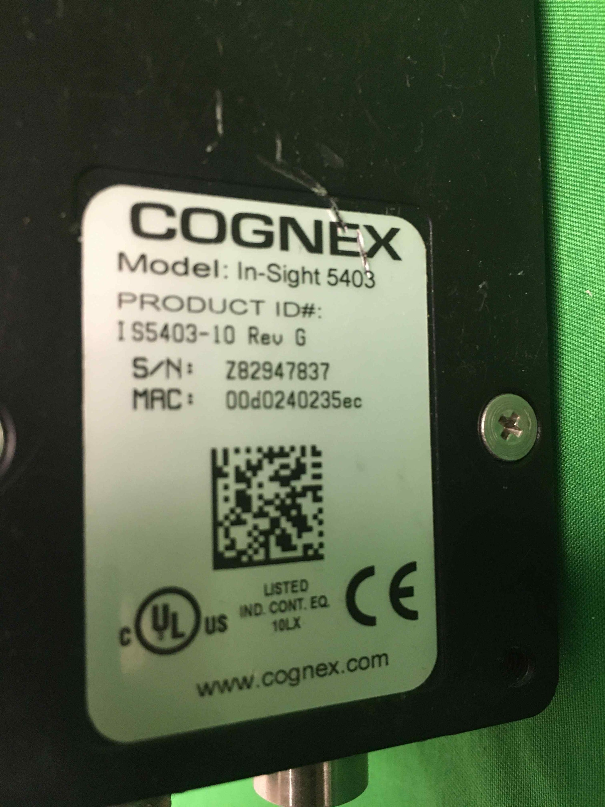 COGNEX IN-SIGHT 5403 INSIGHT5403 I S5403-10