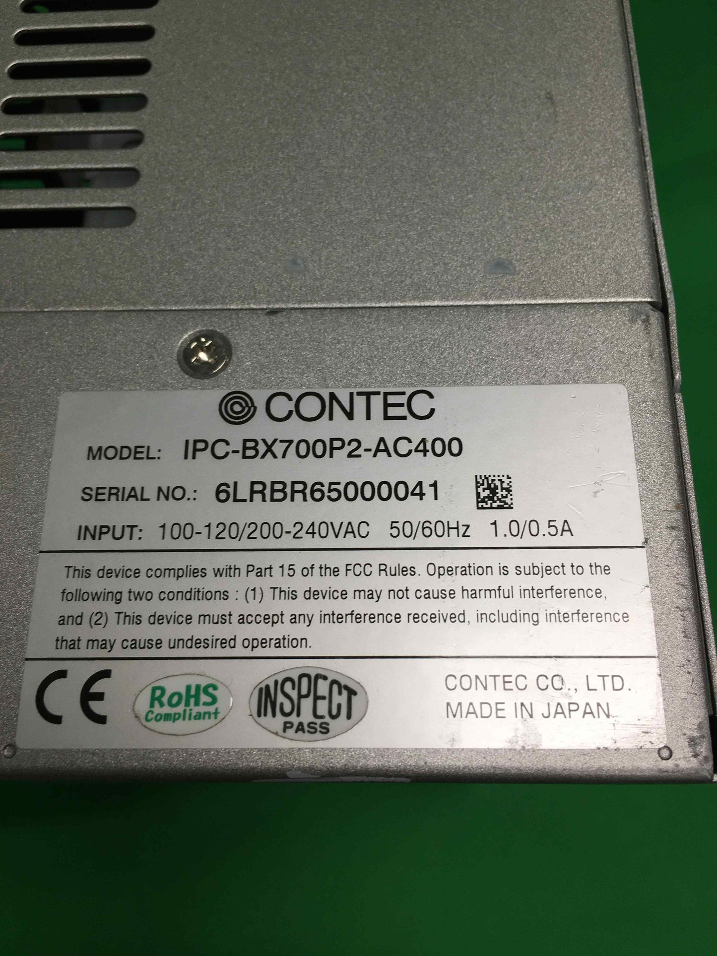 CONTEC IPC-BX700P2-AC400 IPCBX700P2AC400