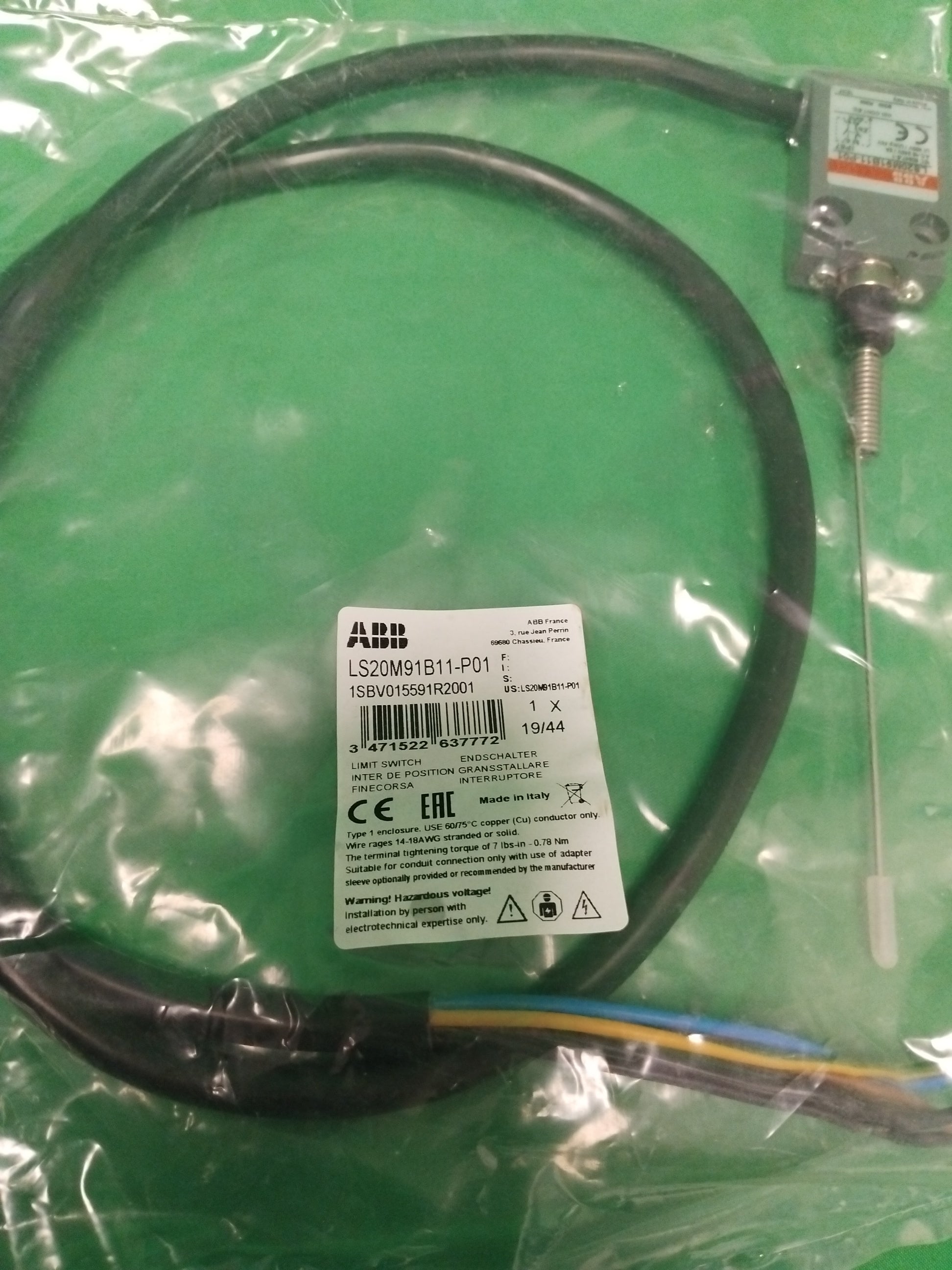 ABB LS20M91B11-P01 LS20M91B11P01 1SBV015591R2001
