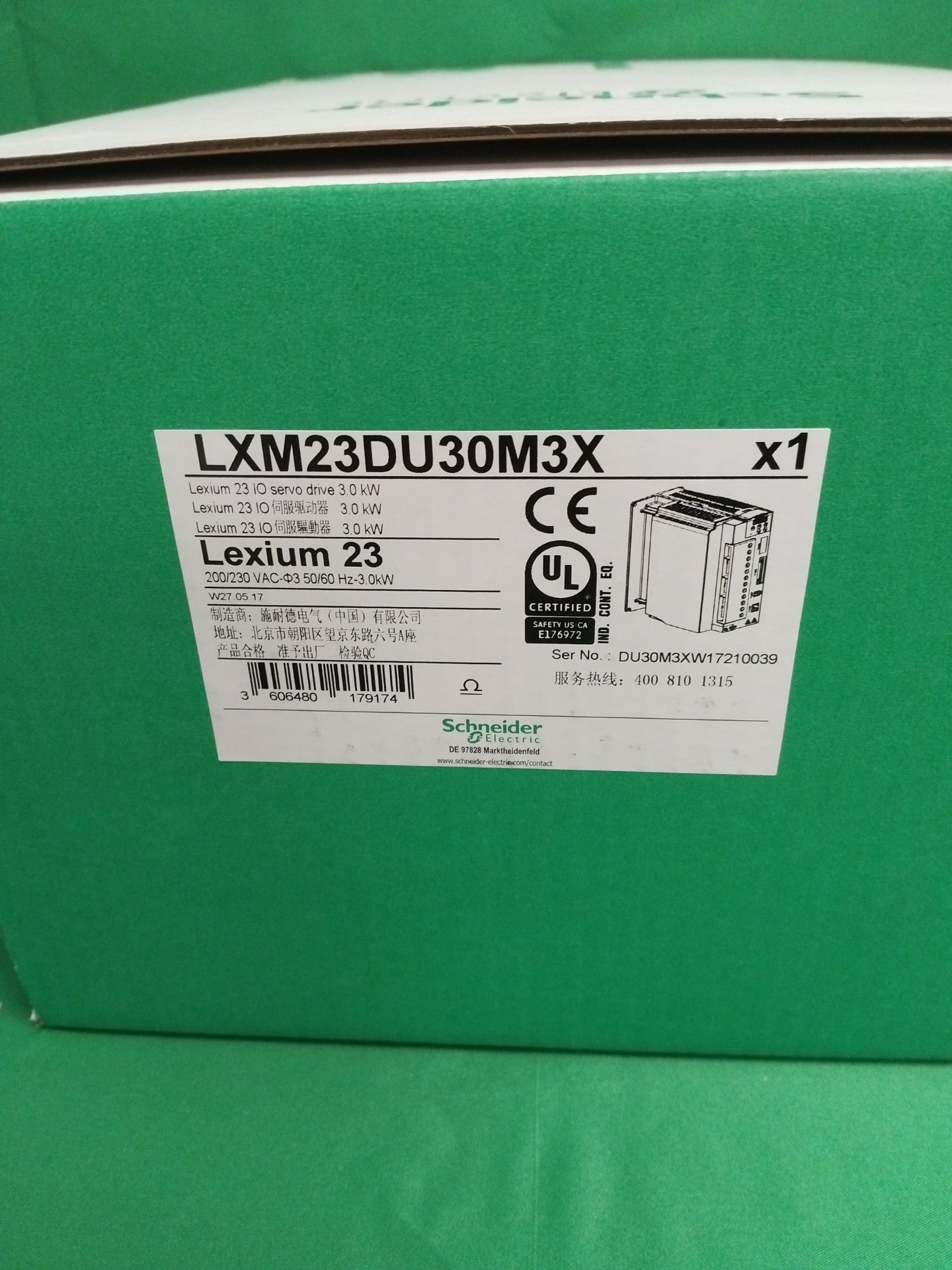 Schneider-Electric LXM23DU30M3X LXM23DU30M3X LEXIUM 23 SERVO DRIVE 3.0 KW