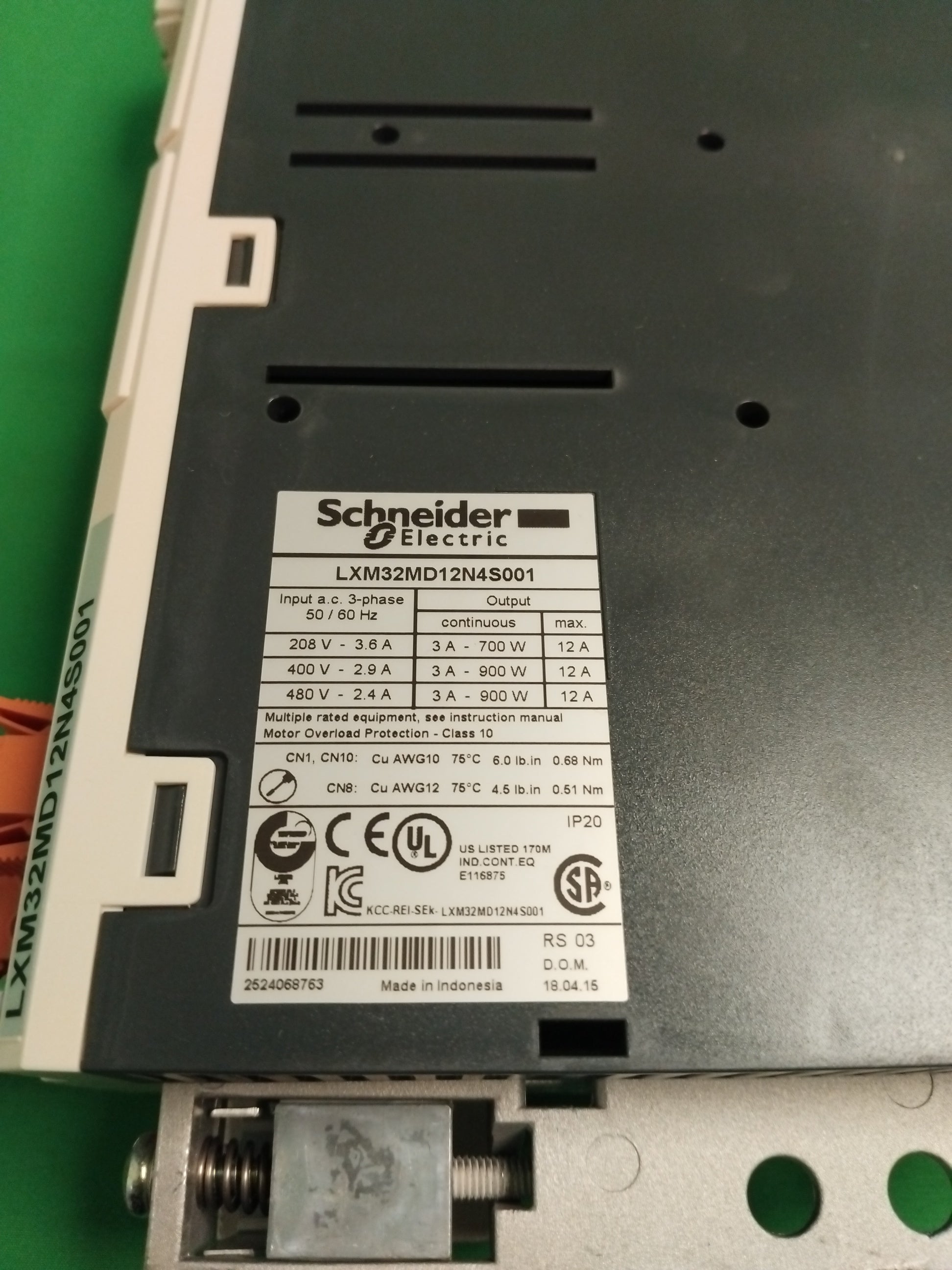 Schneider-Electric LXM32MD12N4S001 LXM32MD12N4S001