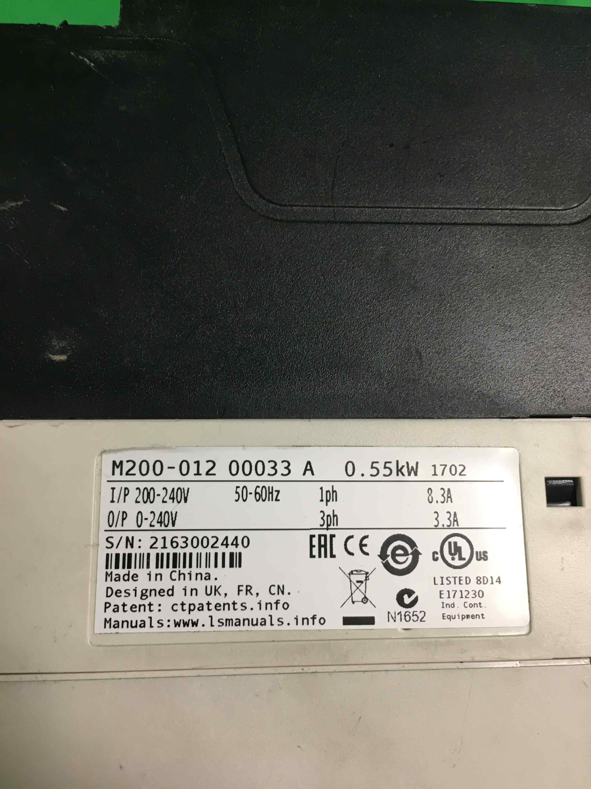 LEROY-SOMER NIDEC M200-012 00033 A M20001200033A