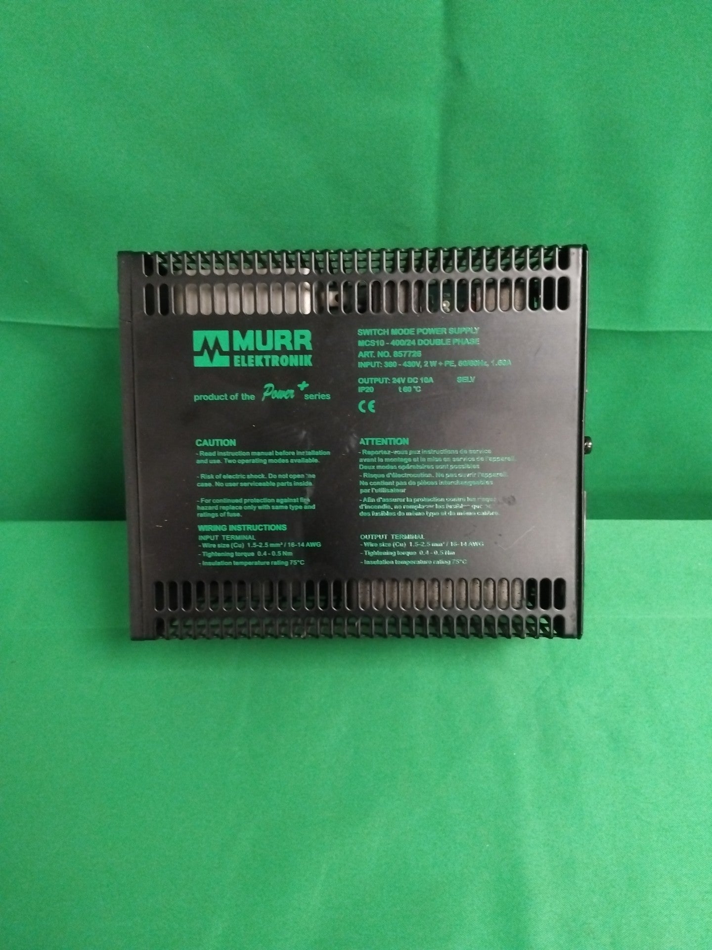 Murr Elektronik MCS10-400/24 MCS1040024 DOUBLE PHASE