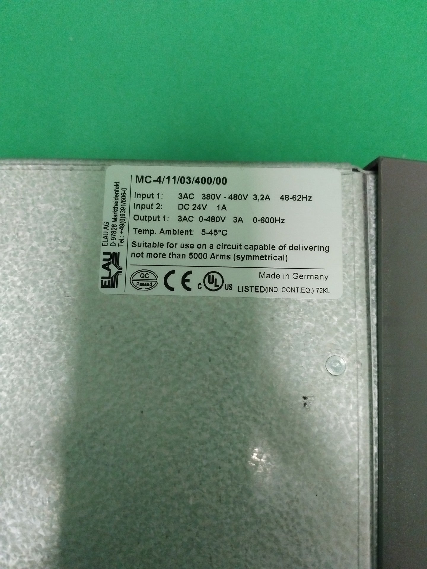 ELAU MC-4/11/03/400 MC41103400 PACDRIVE