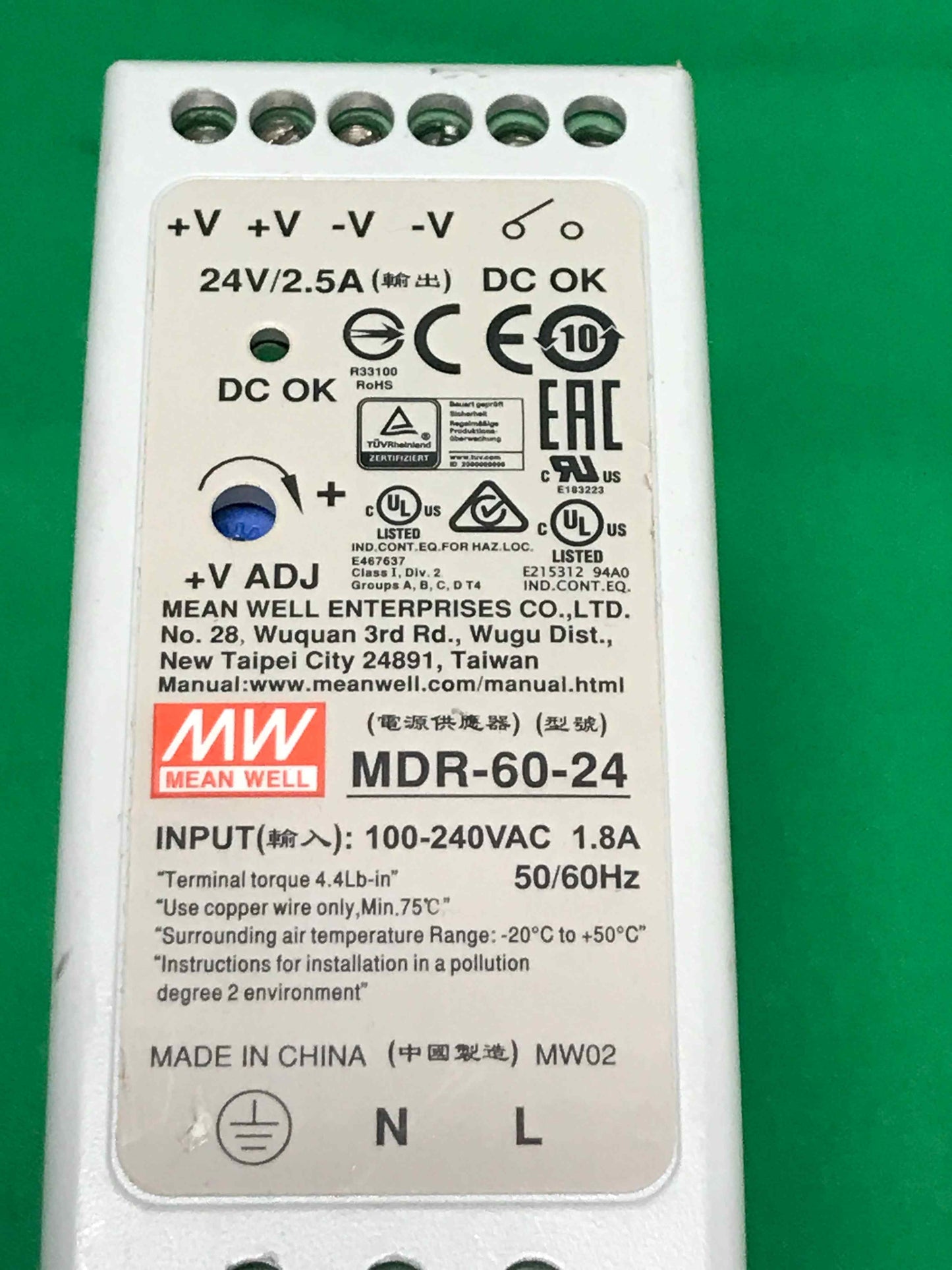 MEAN WELL ENTERPRISES MDR-60-24 MDR6024