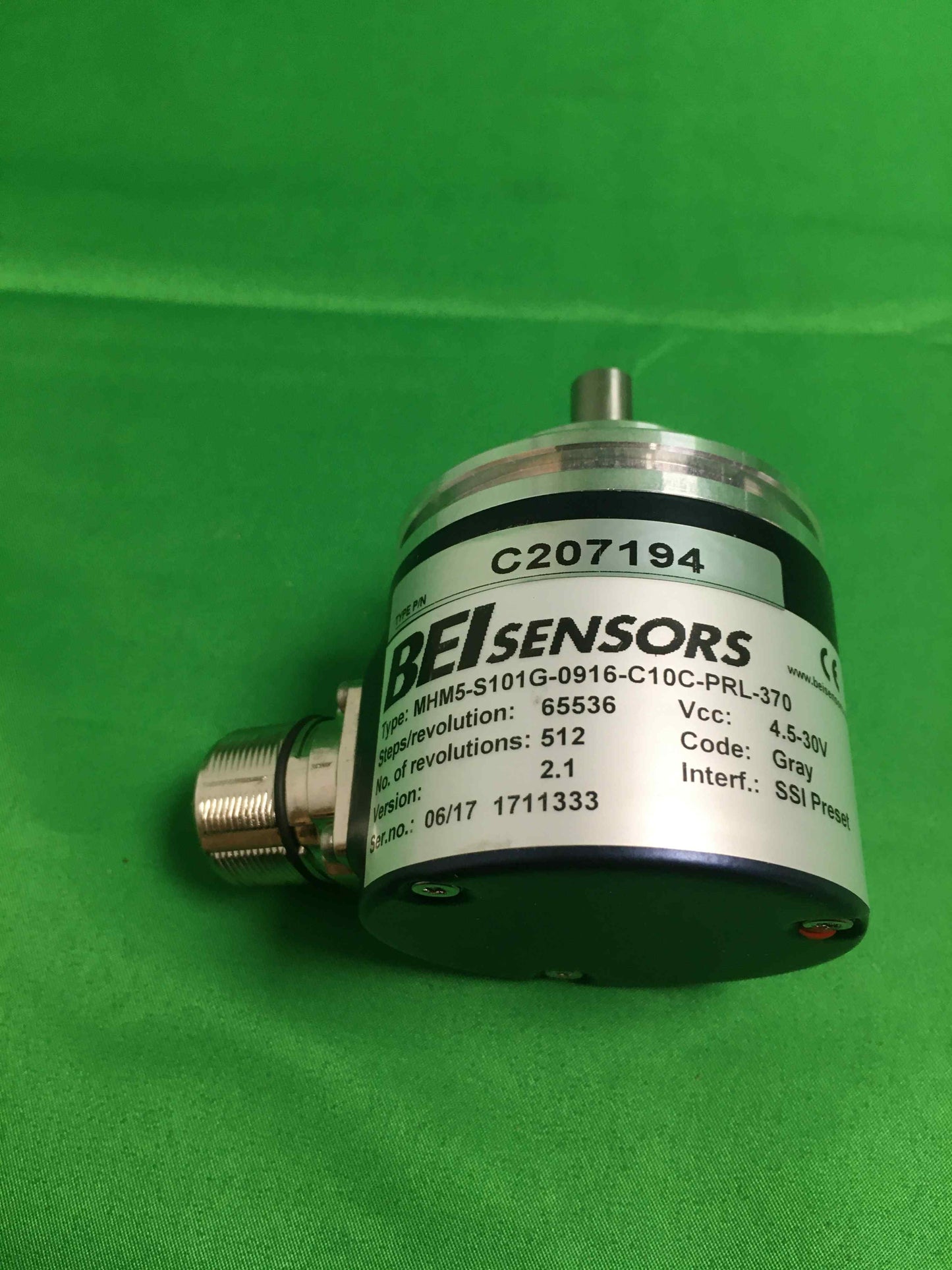 BEI SENSORS MHM5-S101G-0916-C10C-PRL-370 MHM5S101G0916C10CPRL370