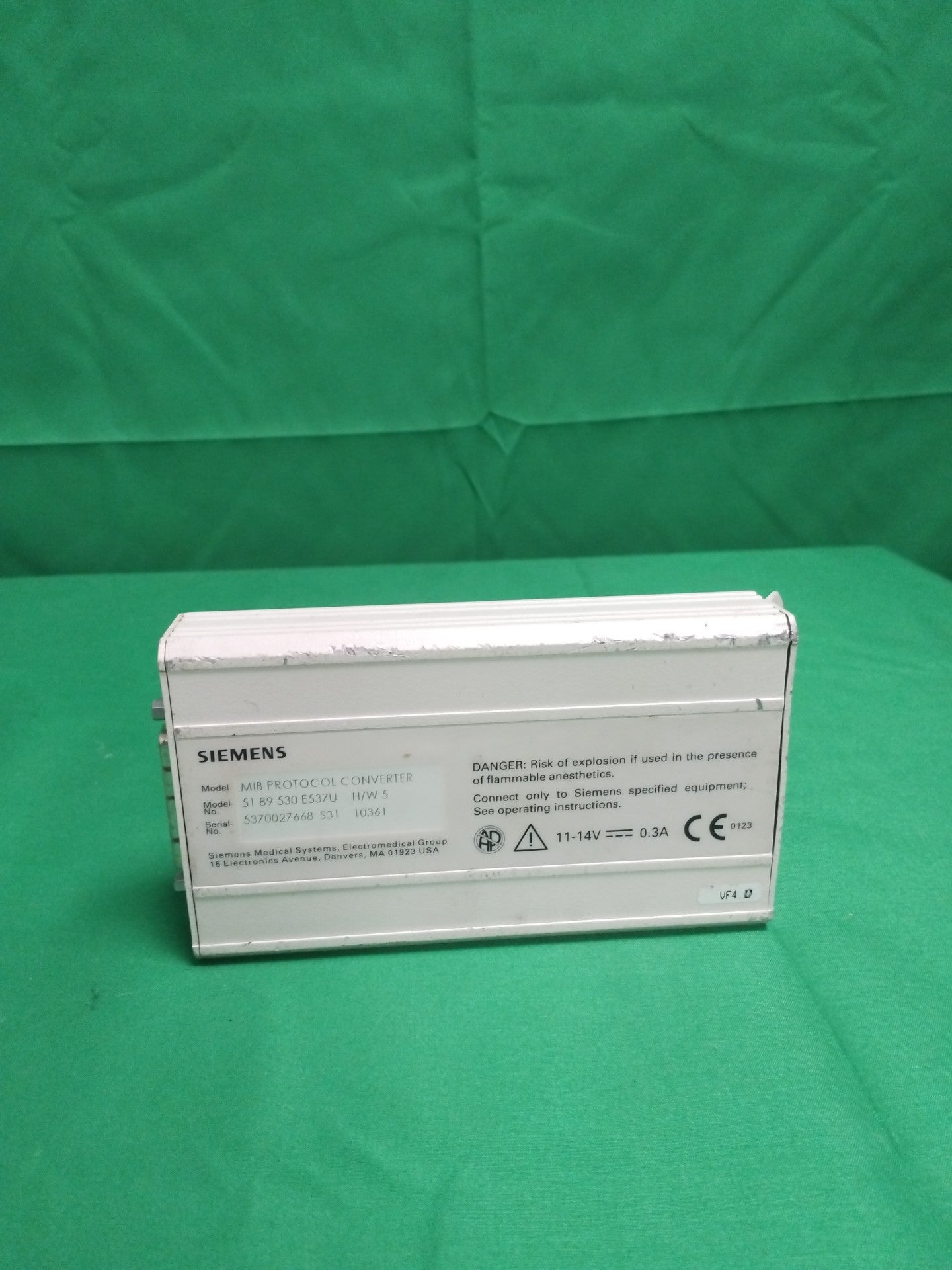 Siemens MIB PROTOCOL CONVERTER 51 89 530 E537U 5189530E537U Defective