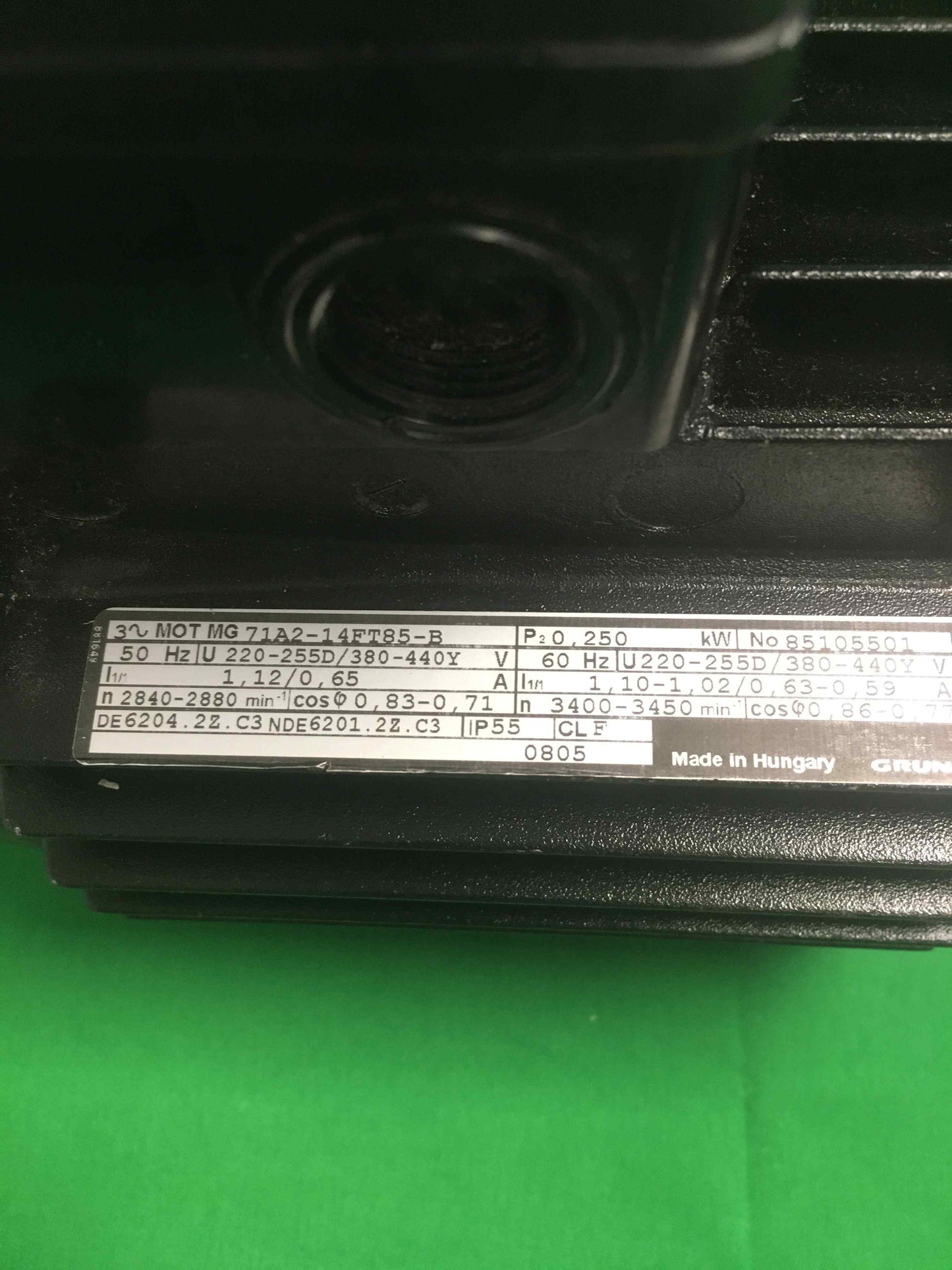 GRUNDFOS MOT MG 71A2-14FT85-B MOTMG71A214FT85B