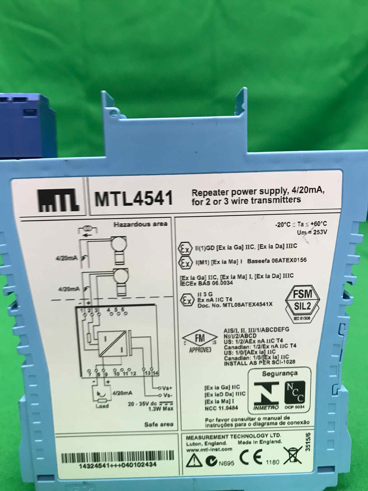 MEASUREMENT TECHNOLOGY LTD MTL4541 MTL4541