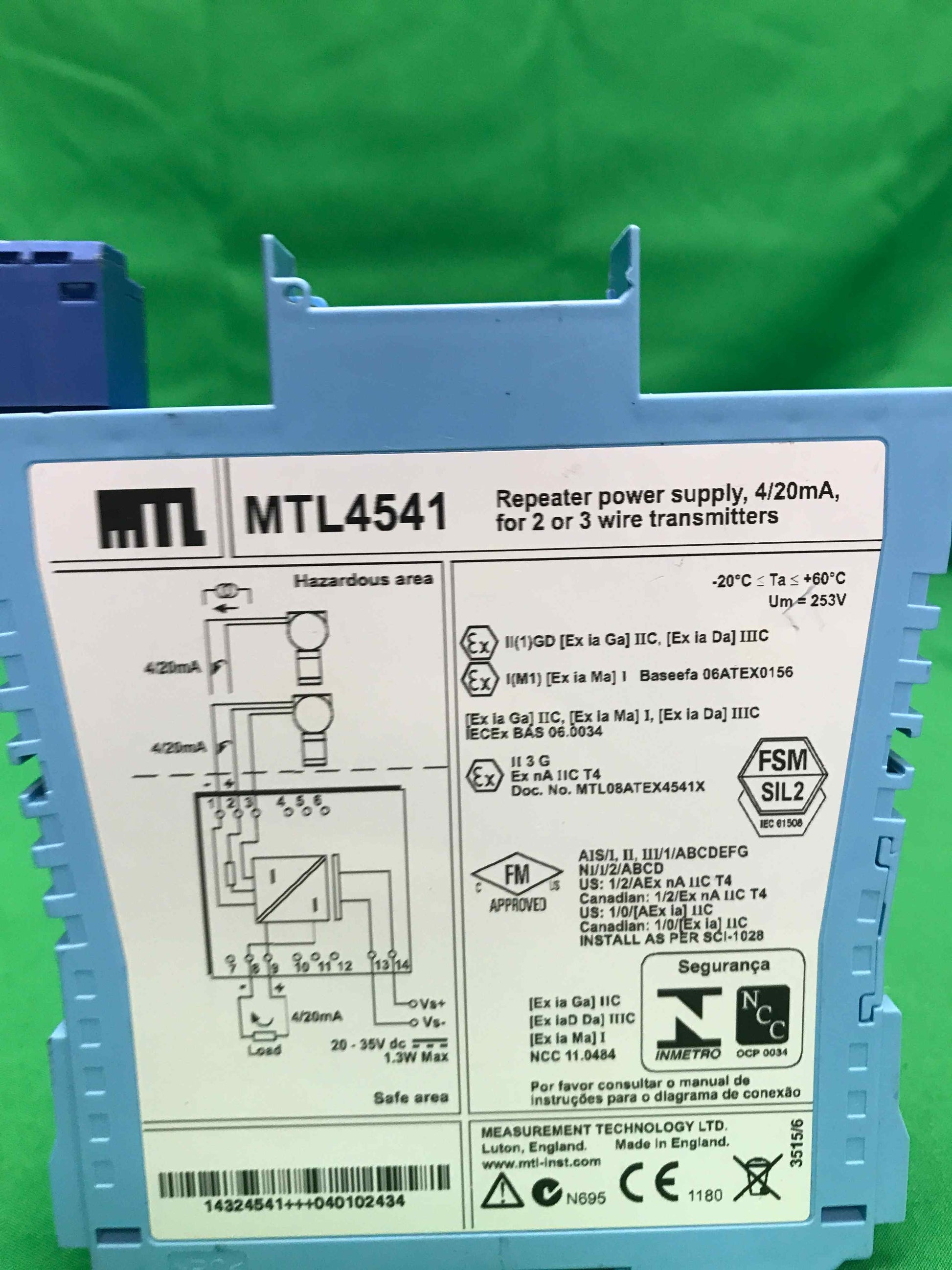 MEASUREMENT TECHNOLOGY LTD MTL4541 MTL4541