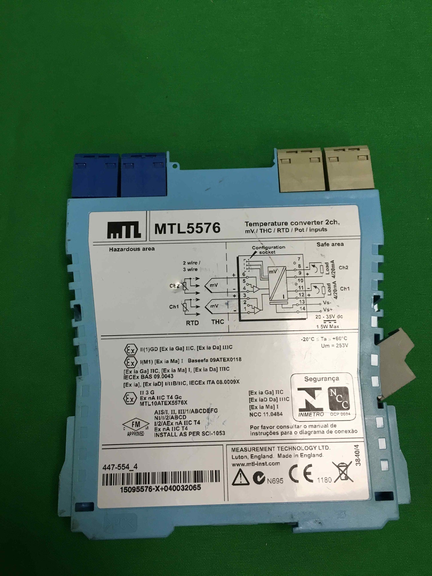 MEASUREMENT TECHNOLOGY LTD-MTL5576/MTL5576