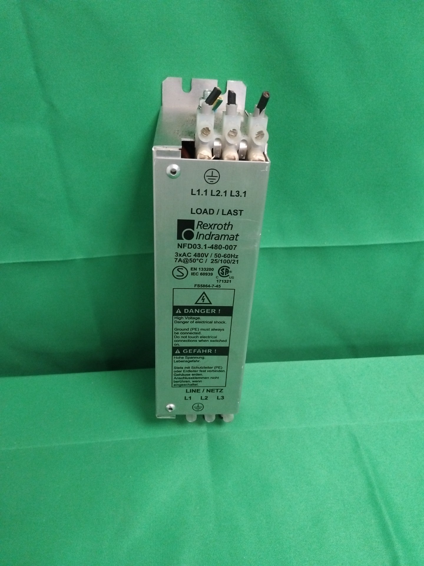 INDRAMAT NFD03.1-480-007 NFD031480007 POWER LINE FILTER