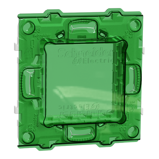 Schneider Electric-NU7002PCW-Reconditionné -Unica -support de fixation 2mod +protection de chantier-plastique