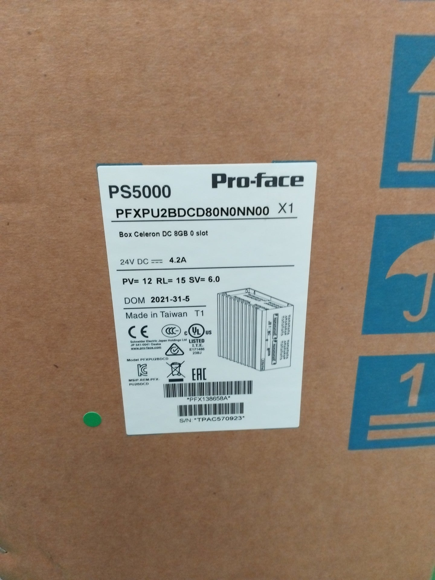 Pro-face PFXPU2BDCD80N0NN00 PFXPU2BDCD80N0NN00