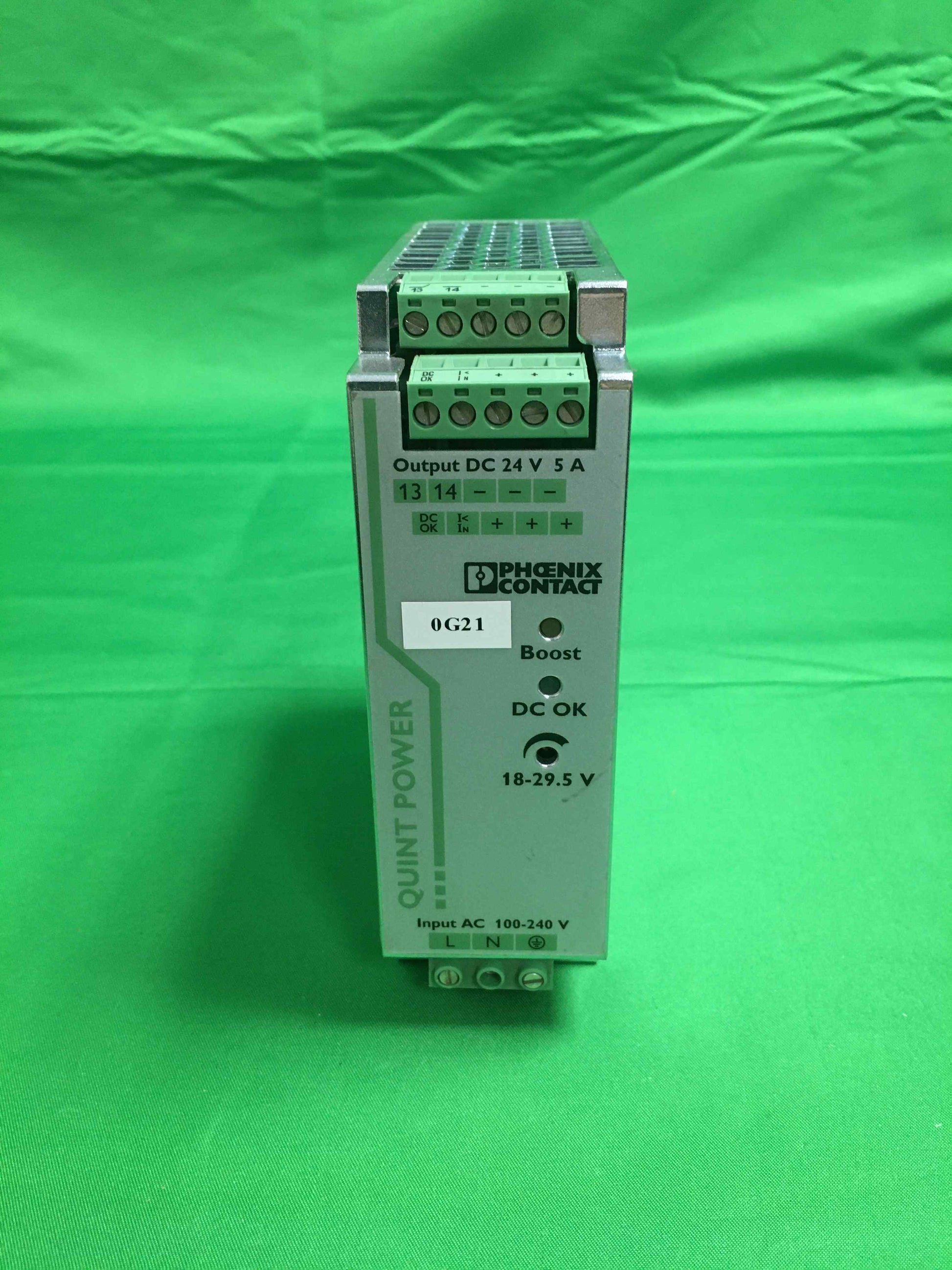 PHOENIX CONTACT QUINT-PS 1AC 24DC 5 QUINT-PS/1AC/24DC/5 ORDER NO : 2866750